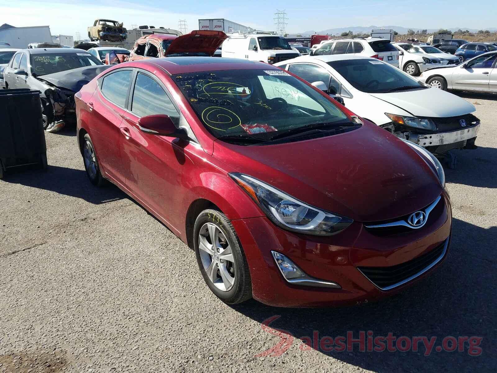 5NPDH4AE3GH736164 2016 HYUNDAI ELANTRA