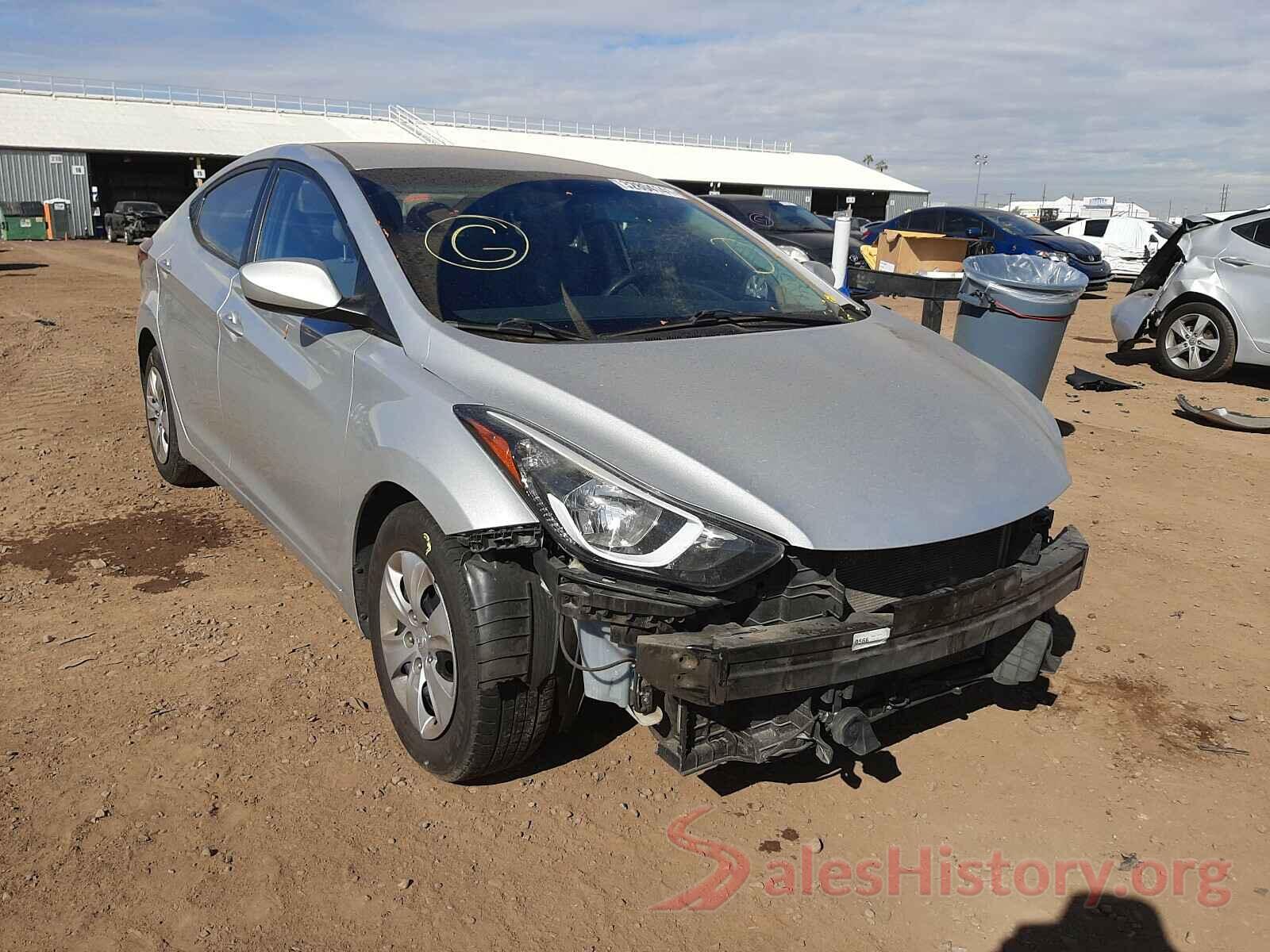 5NPDH4AE1GH732050 2016 HYUNDAI ELANTRA