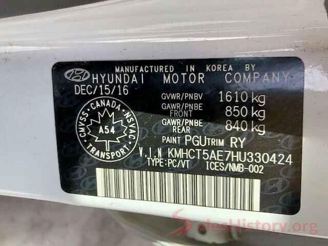 KMHCT5AE7HU330424 2017 HYUNDAI ACCENT