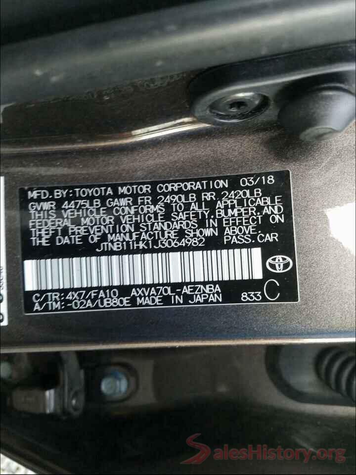 JTNB11HK1J3064982 2018 TOYOTA CAMRY