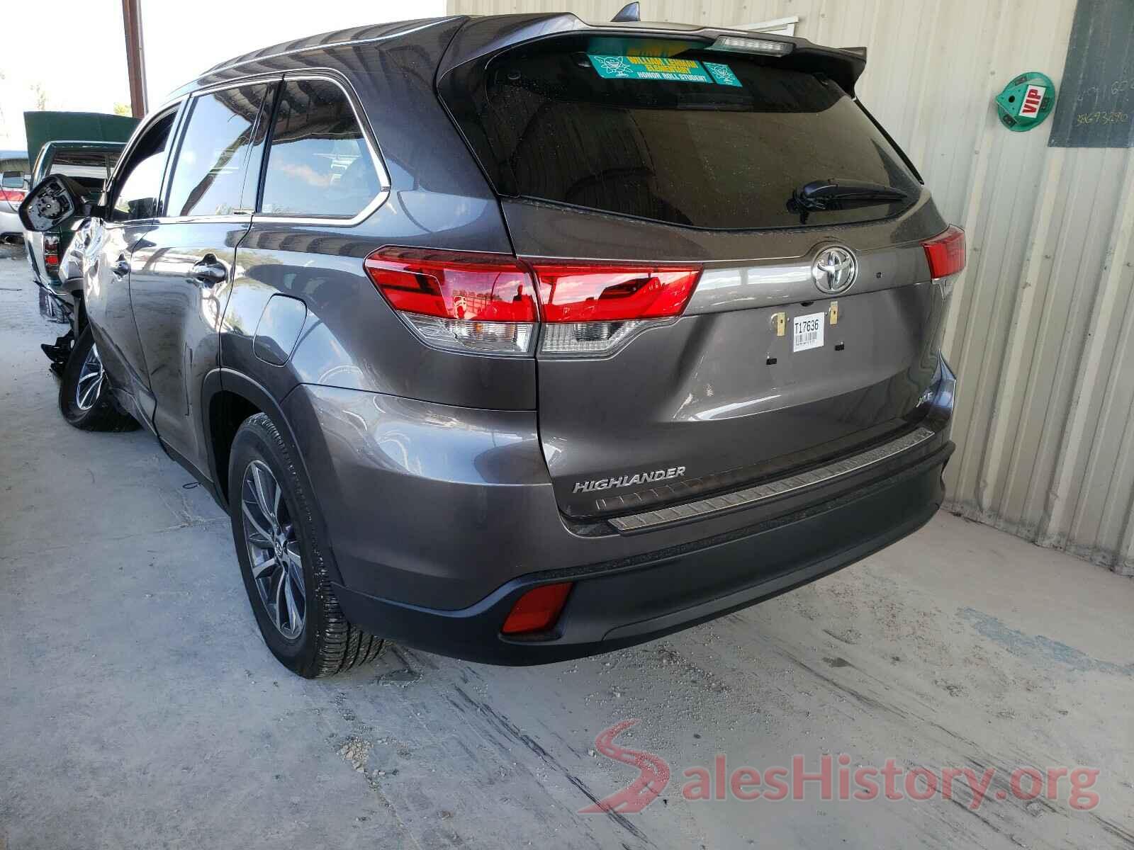 5TDKZRFH6KS571752 2019 TOYOTA HIGHLANDER