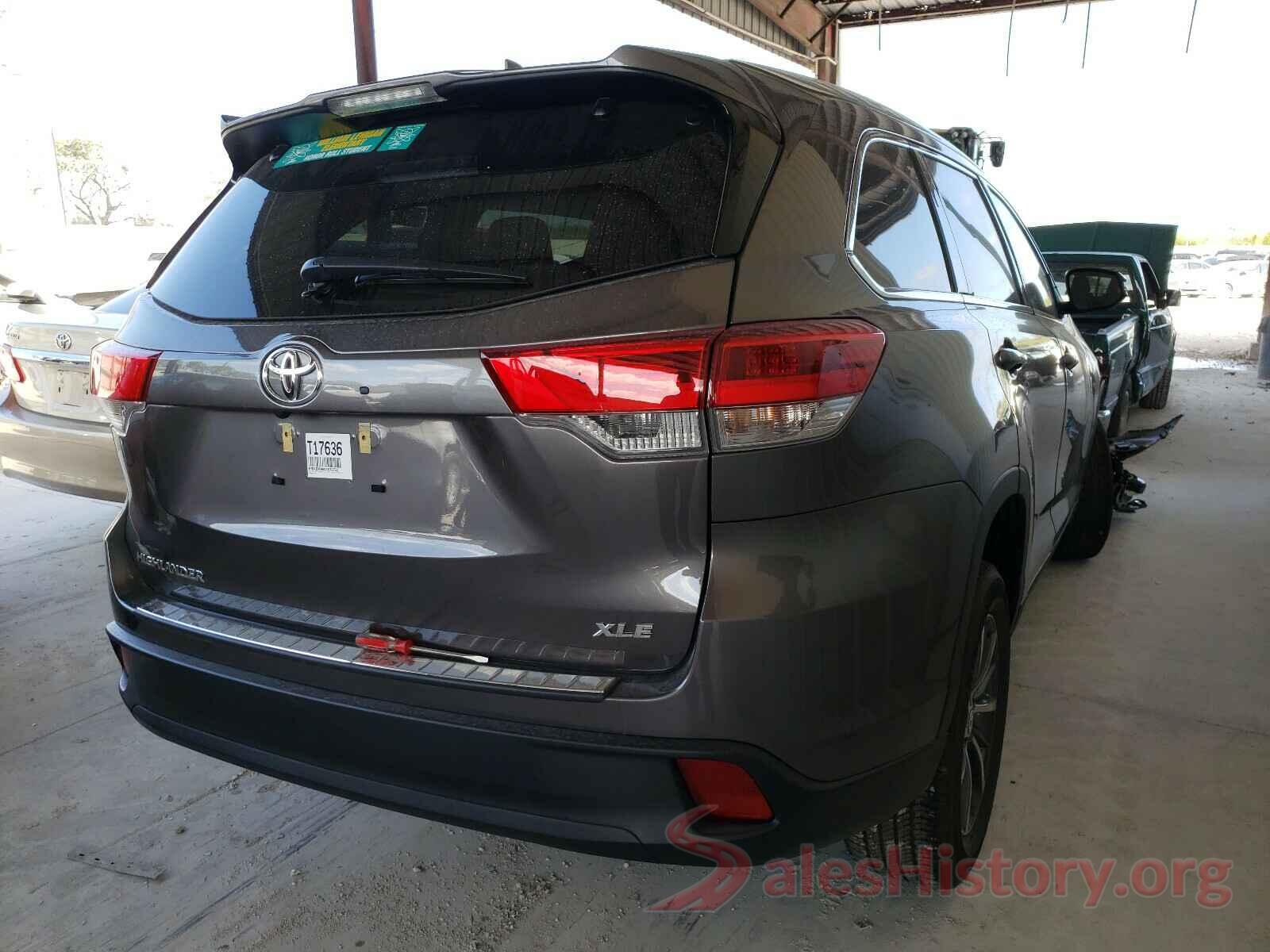 5TDKZRFH6KS571752 2019 TOYOTA HIGHLANDER