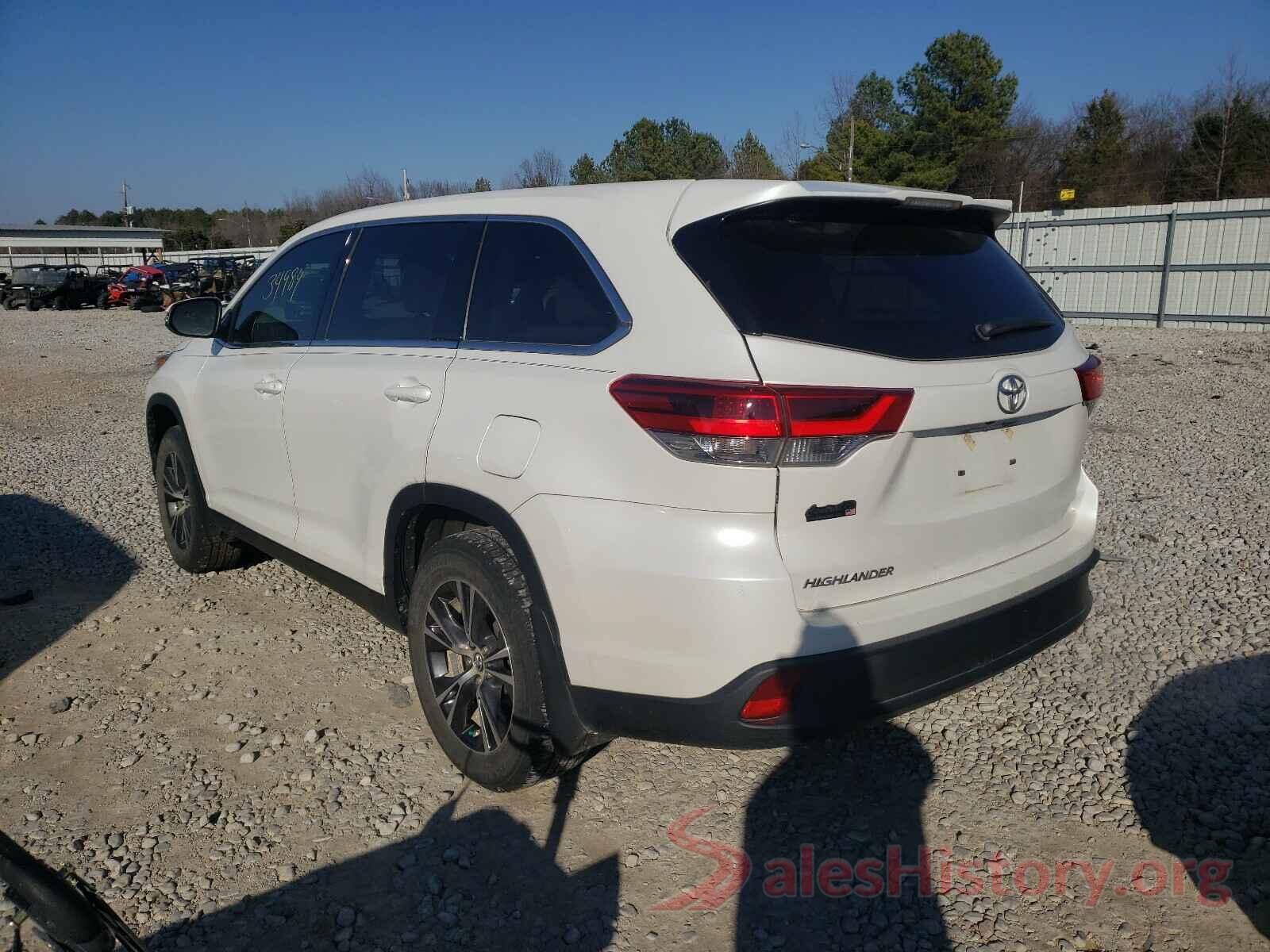 5TDZZRFH3KS294458 2019 TOYOTA HIGHLANDER