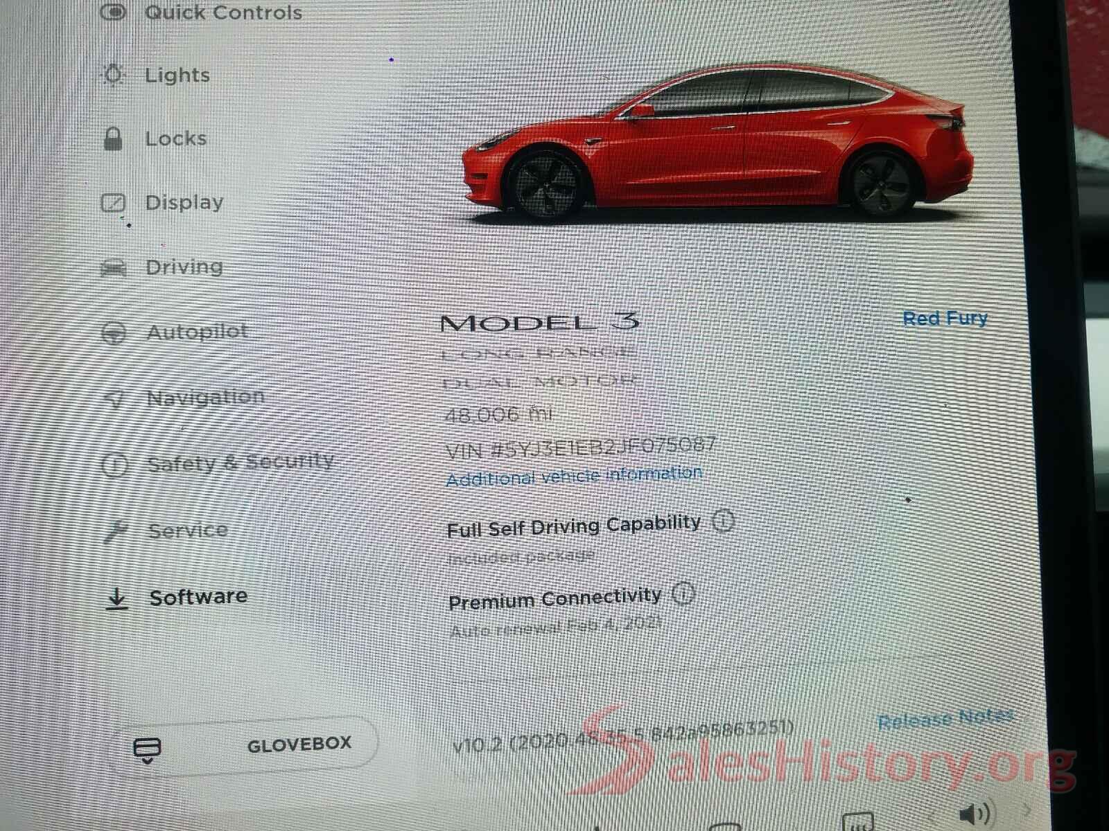 5YJ3E1EB2JF075087 2018 TESLA MODEL 3