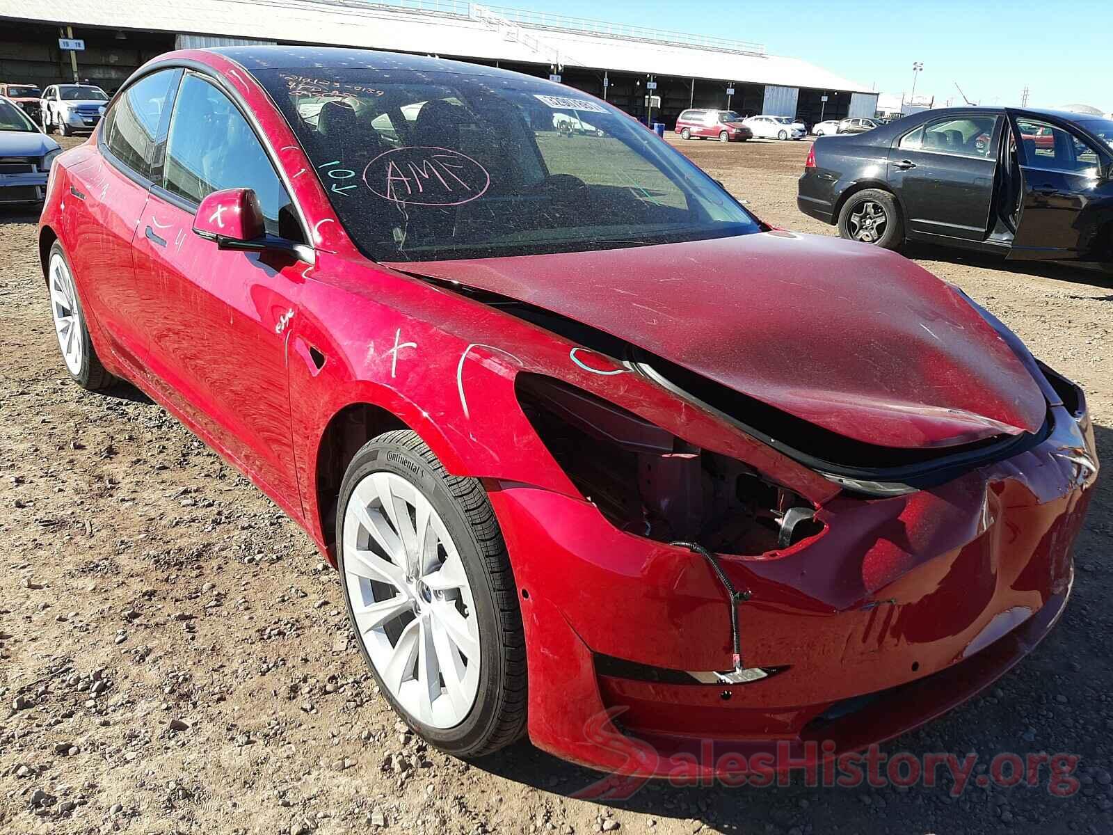 5YJ3E1EA7MF874603 2021 TESLA MODEL 3