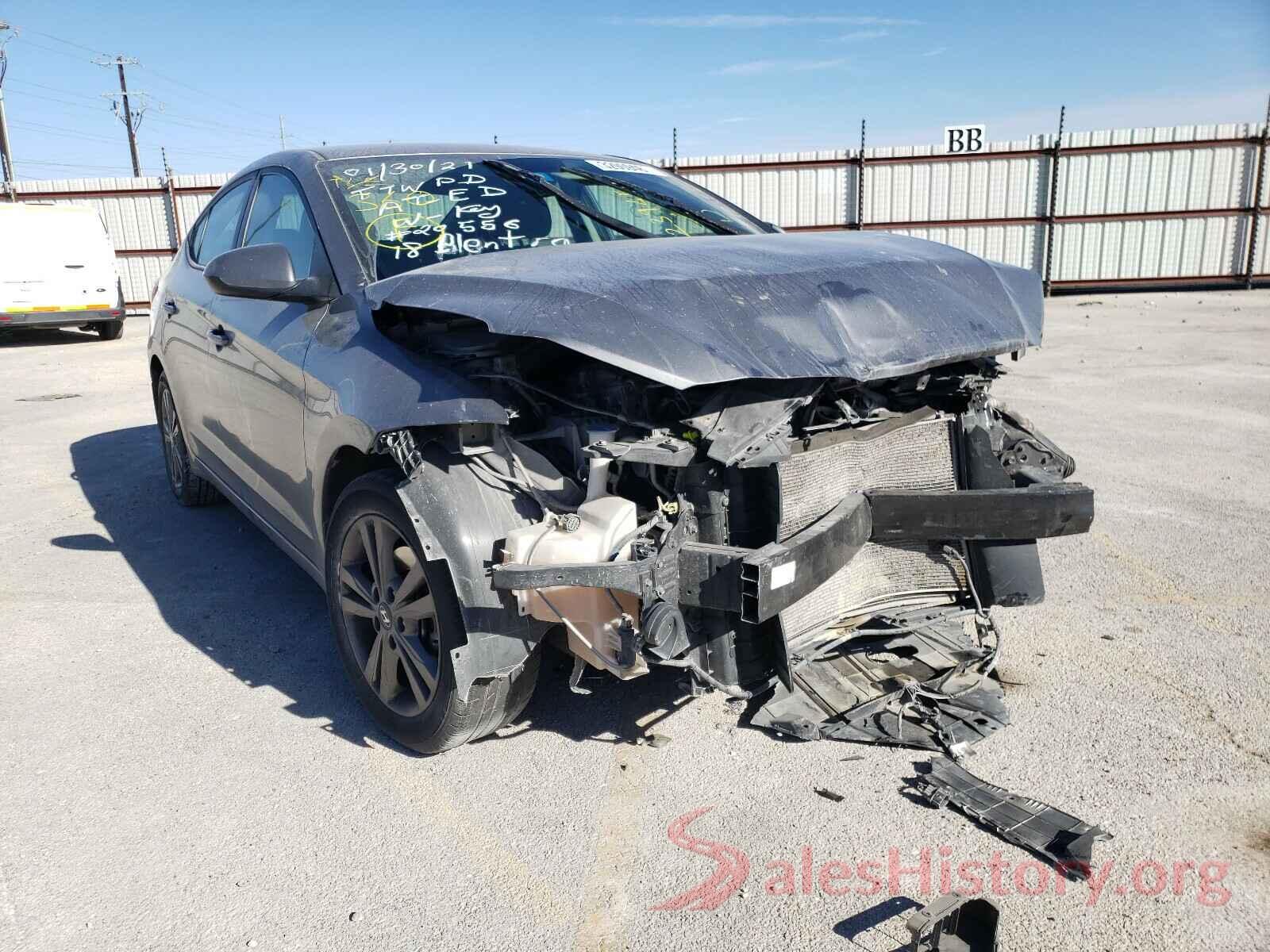 5NPD84LF7JH239454 2018 HYUNDAI ELANTRA