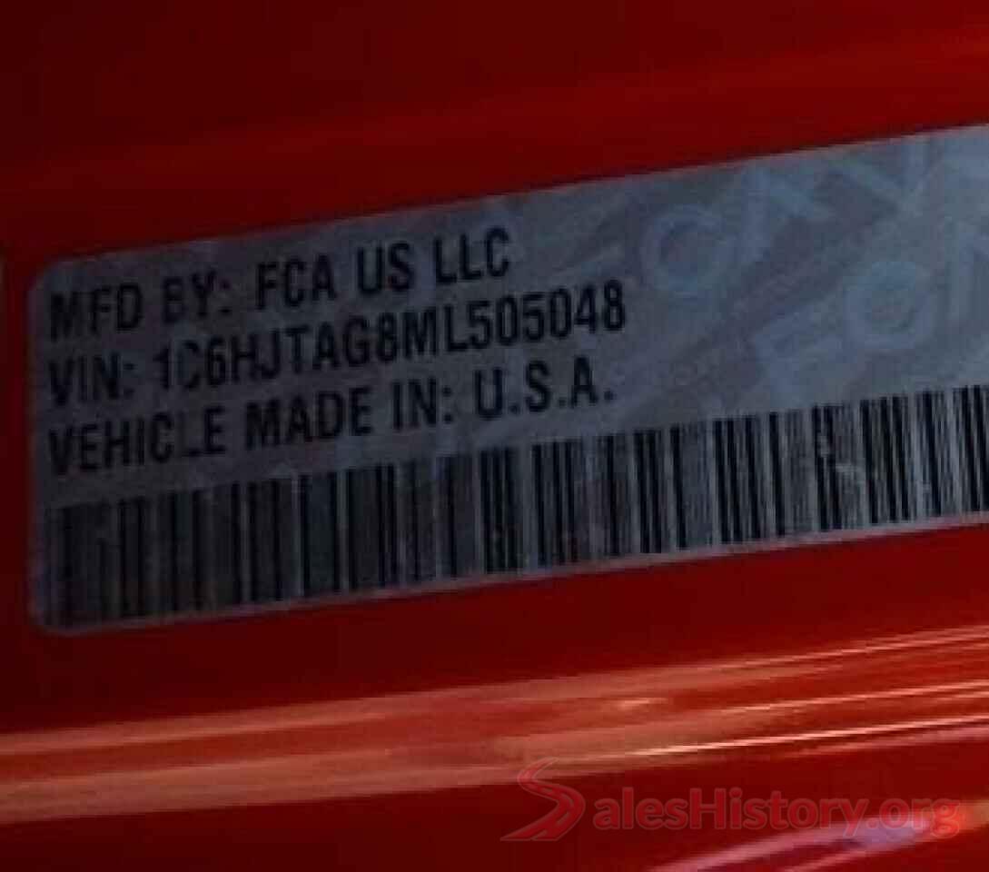 1C6HJTAG8ML505048 2021 JEEP ALL OTHER