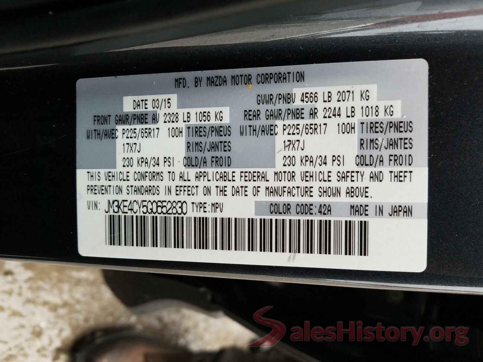 JM3KE4CY5G0652830 2016 MAZDA CX-5