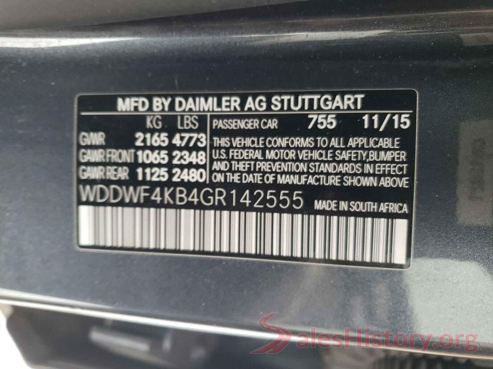 WDDWF4KB4GR142555 2016 MERCEDES-BENZ C CLASS