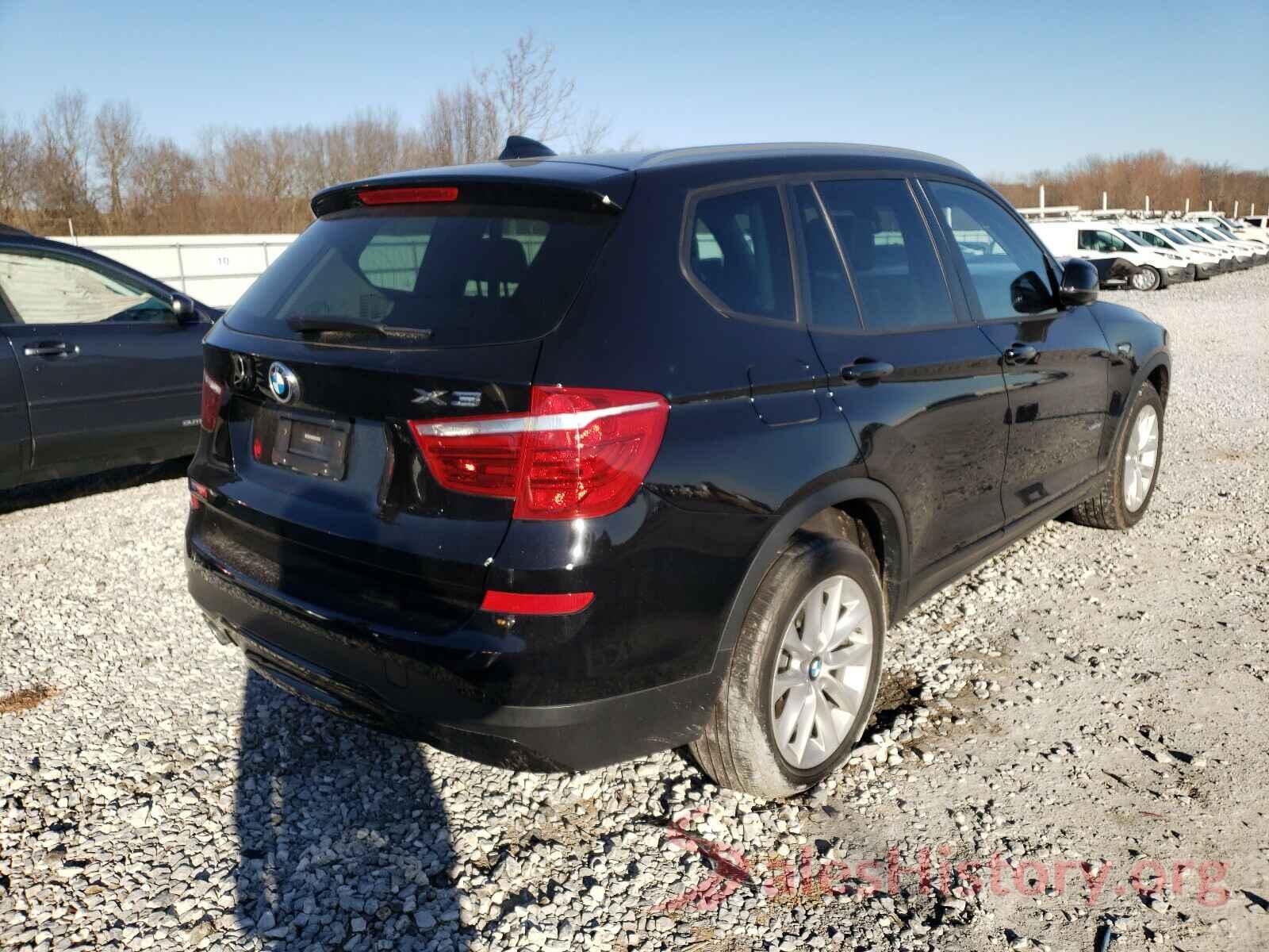 5UXWX9C31H0T21345 2017 BMW X3