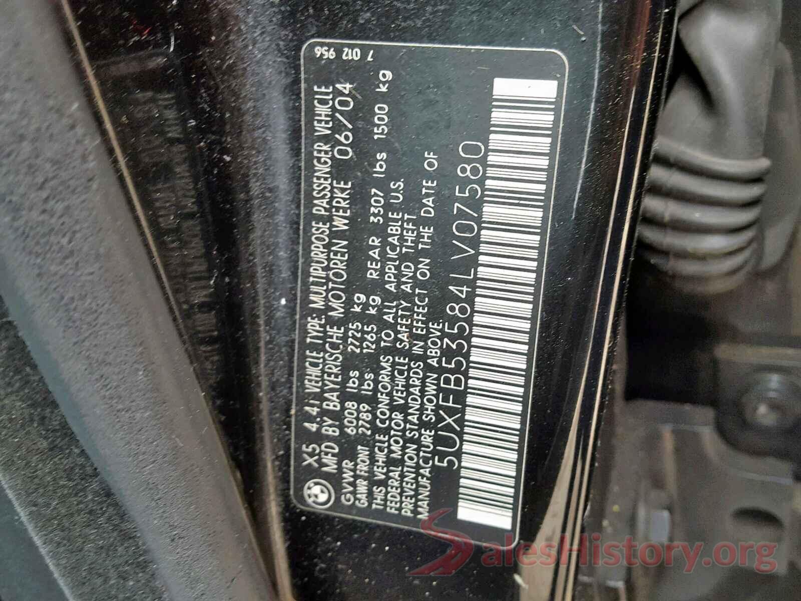 5UXFB53584LV07580 2004 BMW X5