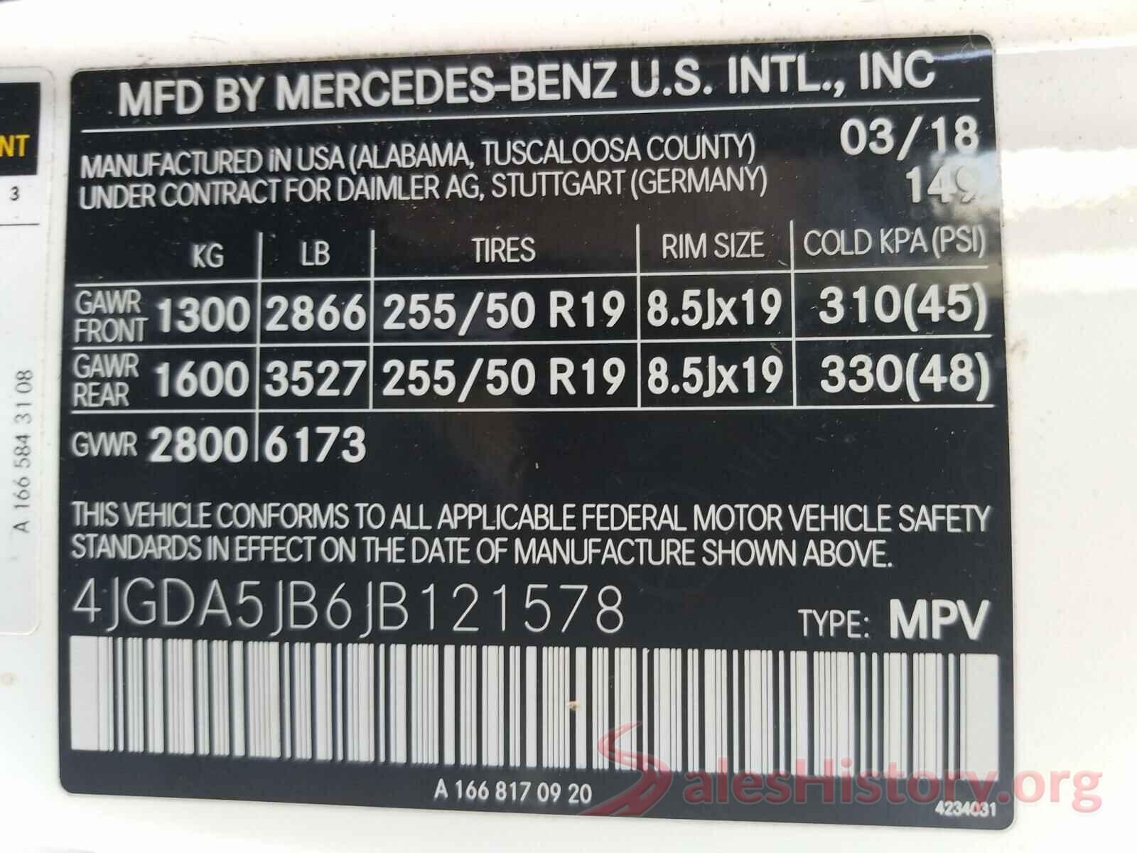 4JGDA5JB6JB121578 2018 MERCEDES-BENZ G CLASS