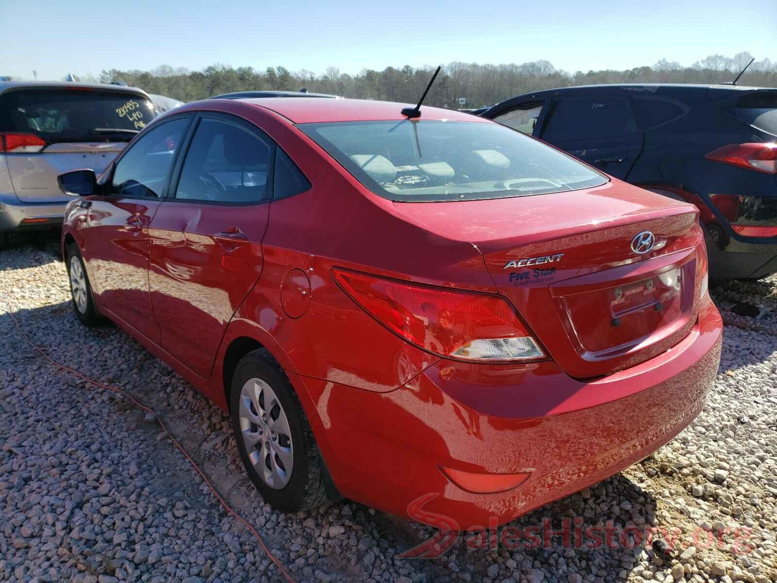 KMHCT4AE5GU020779 2016 HYUNDAI ACCENT