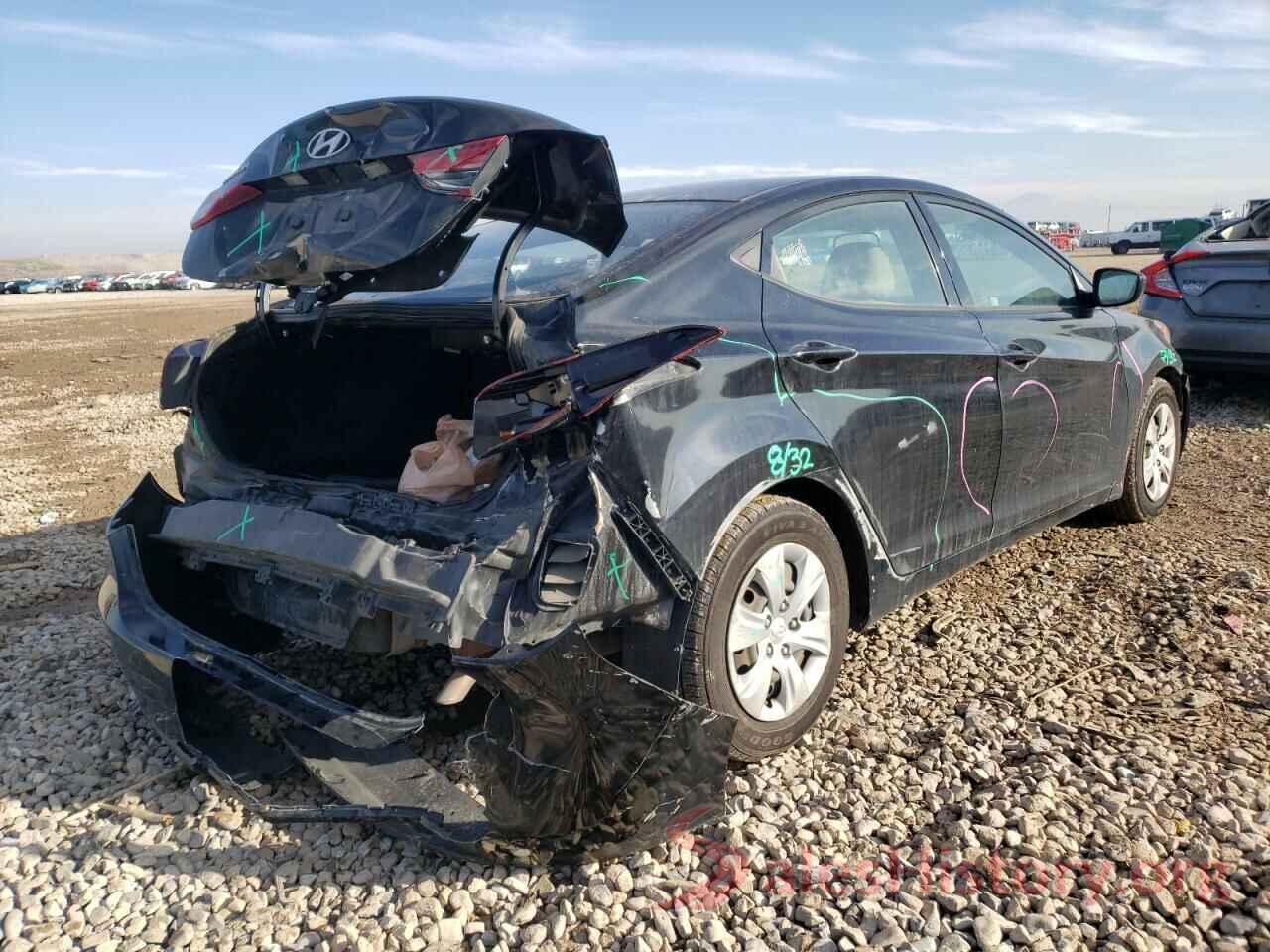 KMHDH4AE5GU646998 2016 HYUNDAI ELANTRA