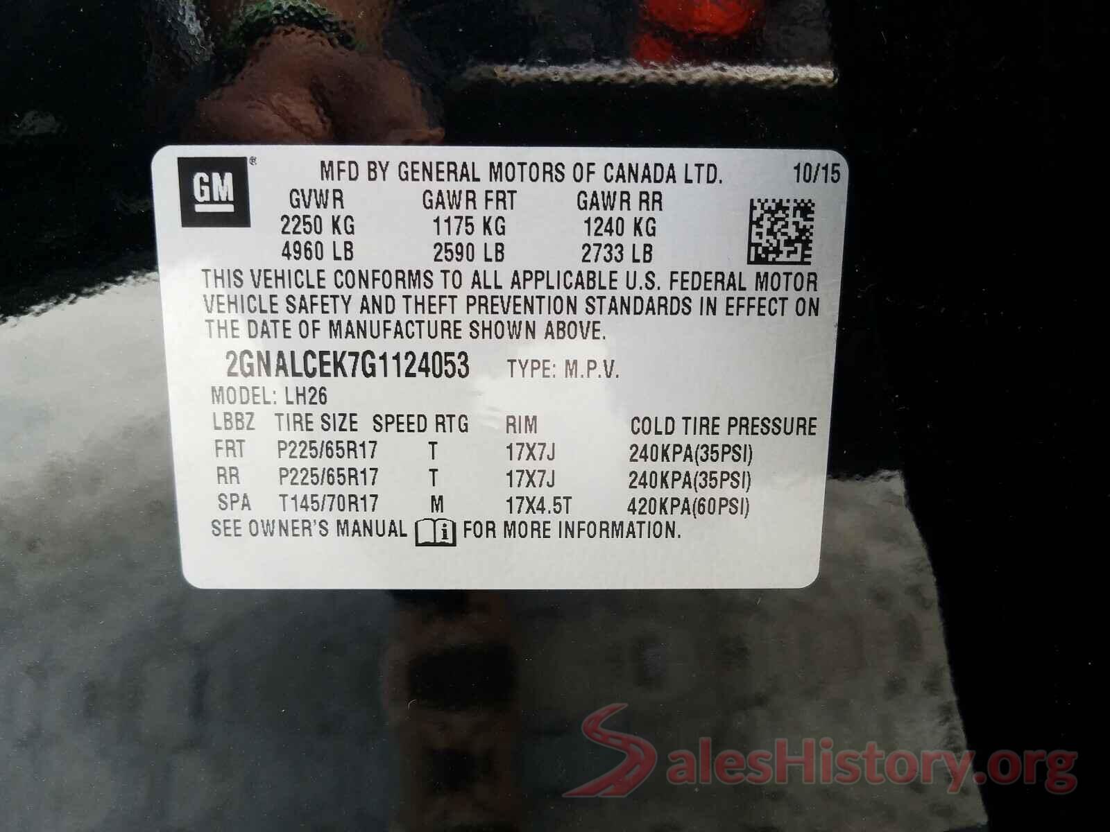 2GNALCEK7G1124053 2016 CHEVROLET EQUINOX