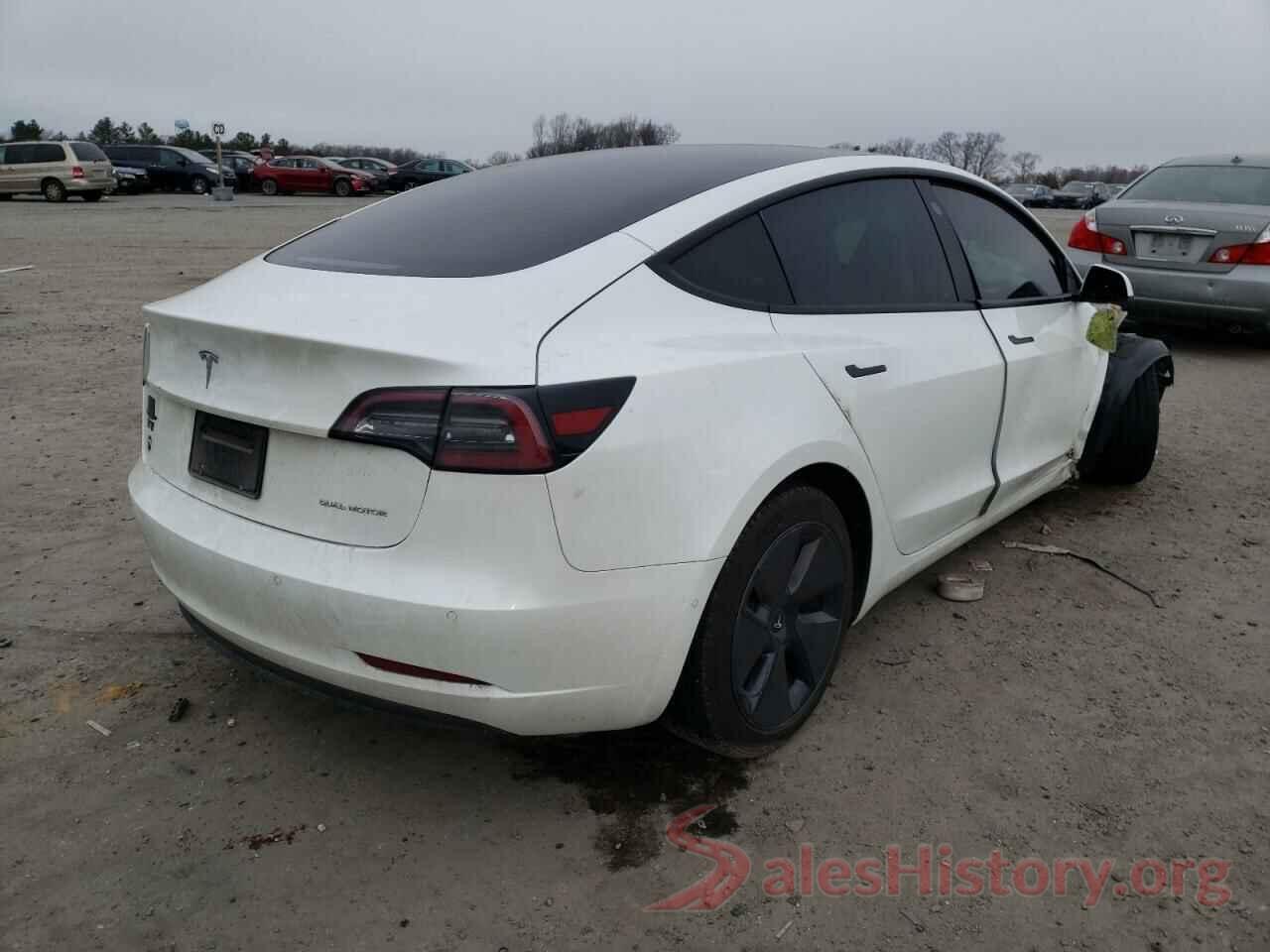 5YJ3E1EBXMF837036 2021 TESLA MODEL 3