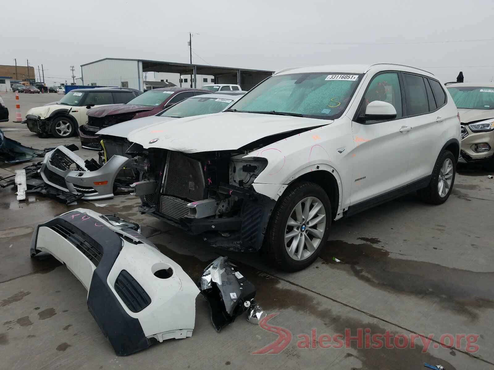 5UXWZ7C54G0R31884 2016 BMW X3