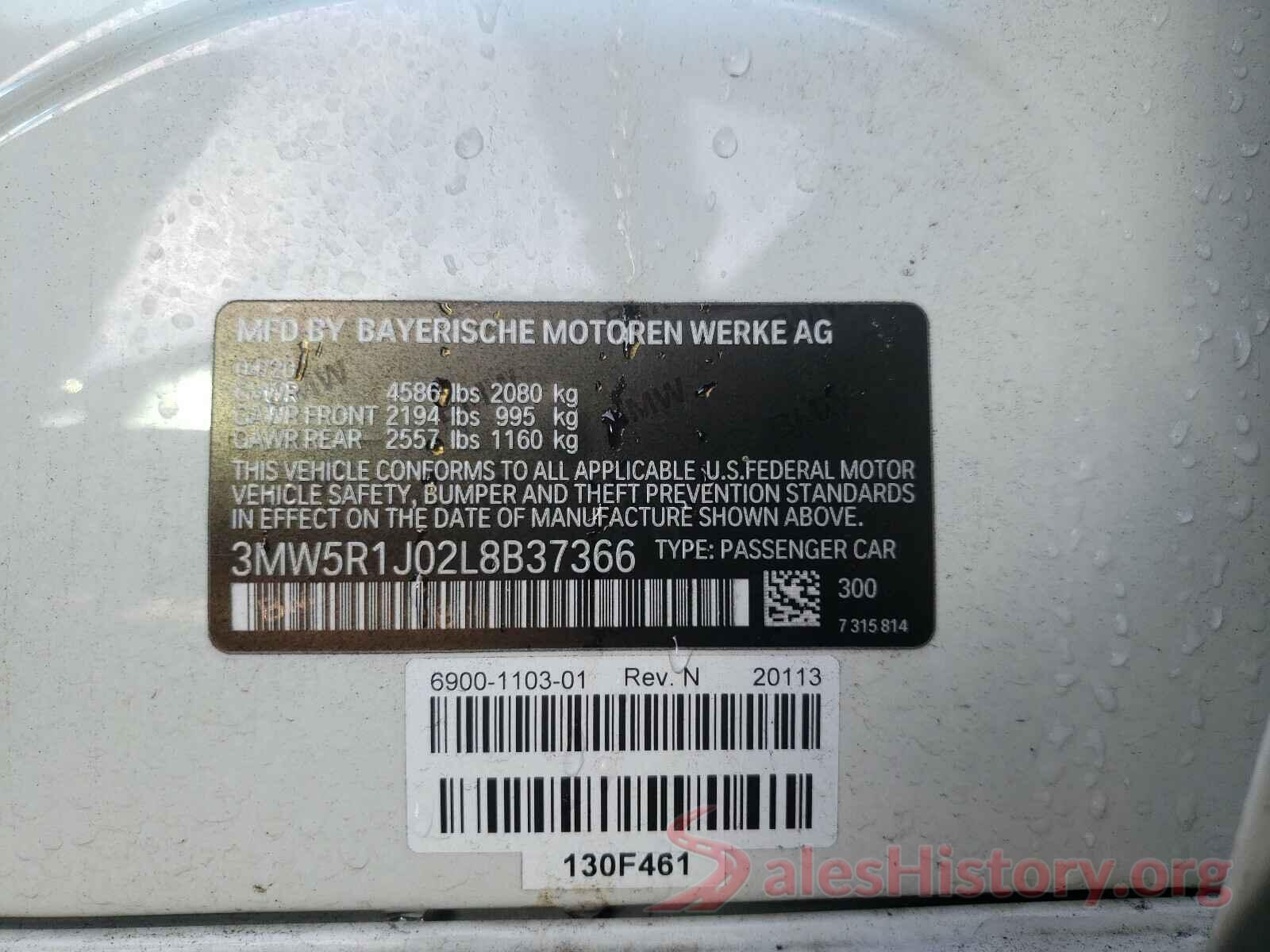 3MW5R1J02L8B37366 2020 BMW 3 SERIES