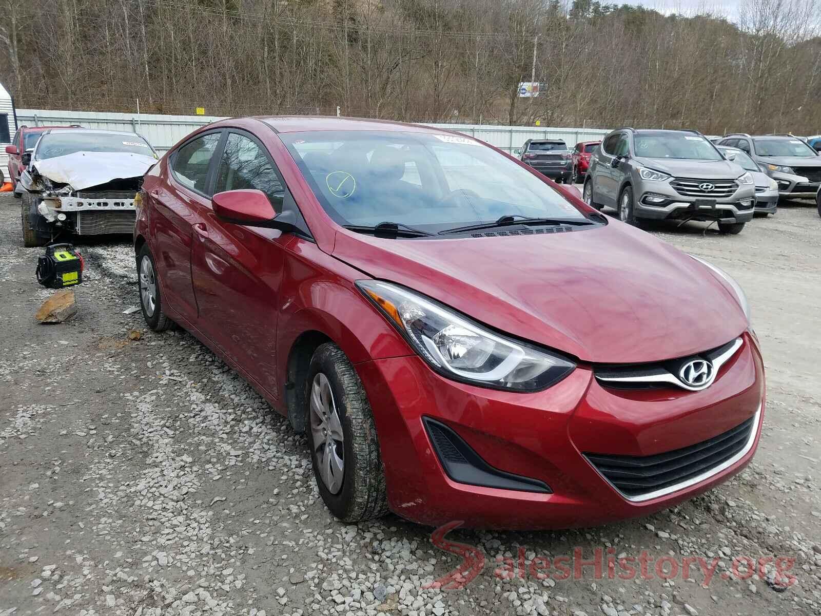 5NPDH4AE9GH669313 2016 HYUNDAI ELANTRA