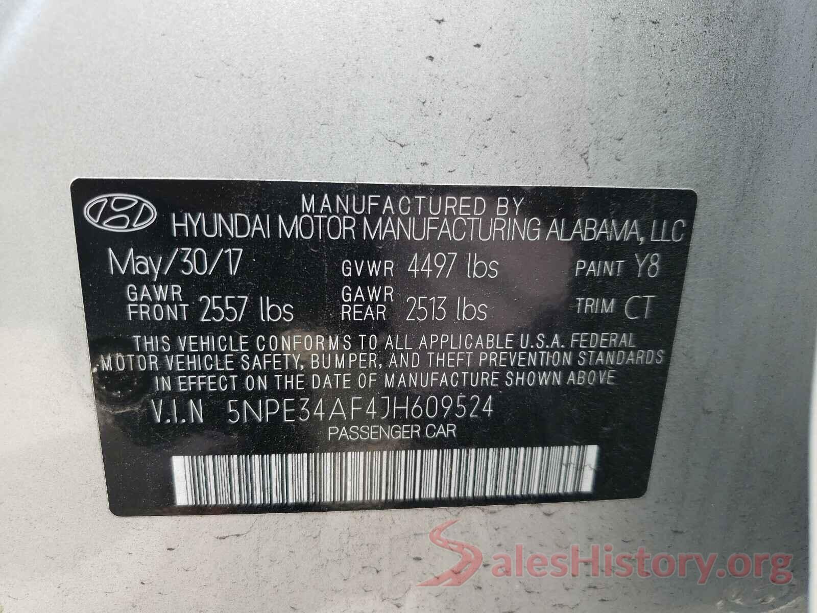 5NPE34AF4JH609524 2018 HYUNDAI SONATA