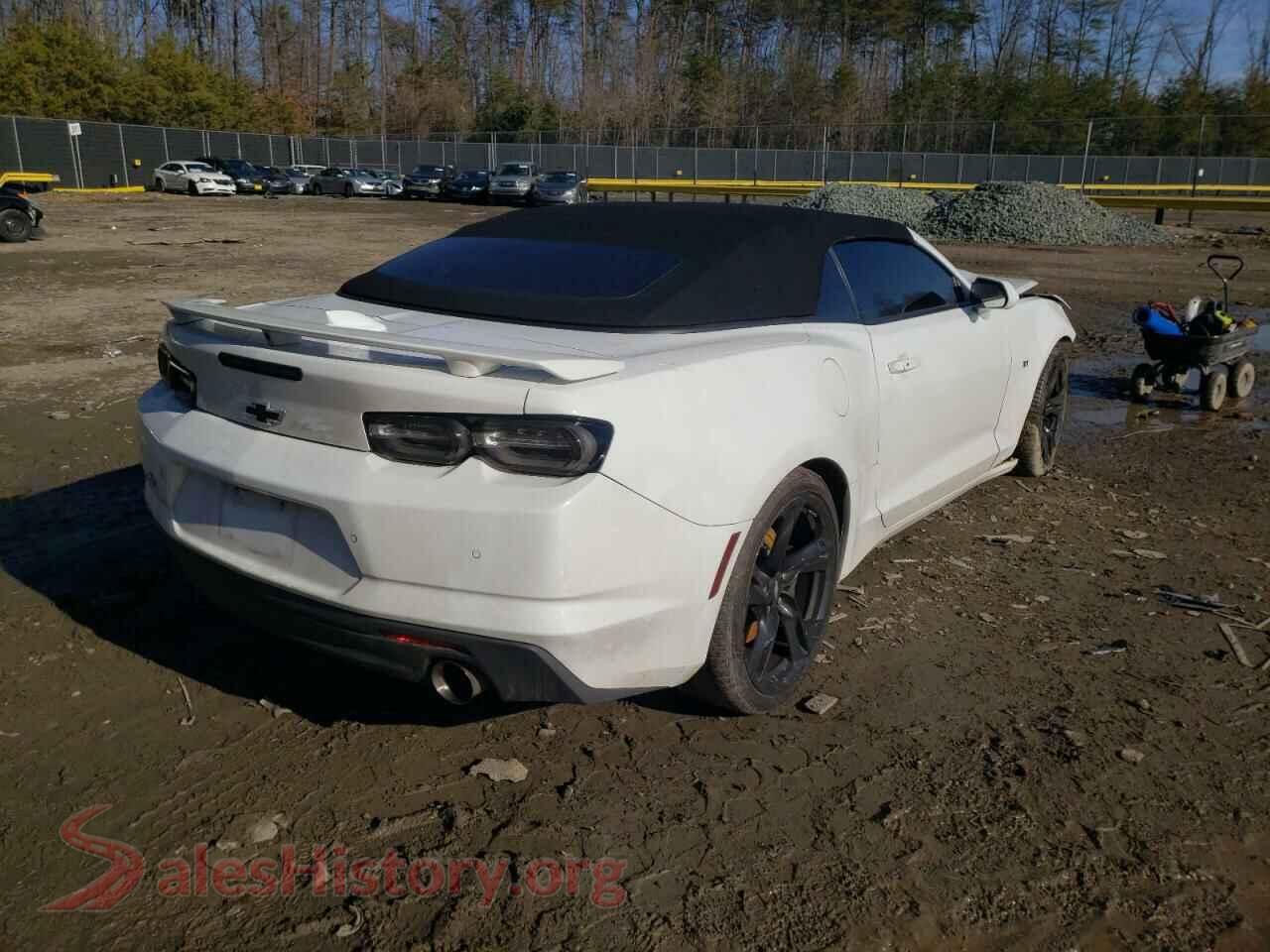 2019 CHEVROLET CAMARO VIN 1G1FH3D78K0126839, rear 3/4 view