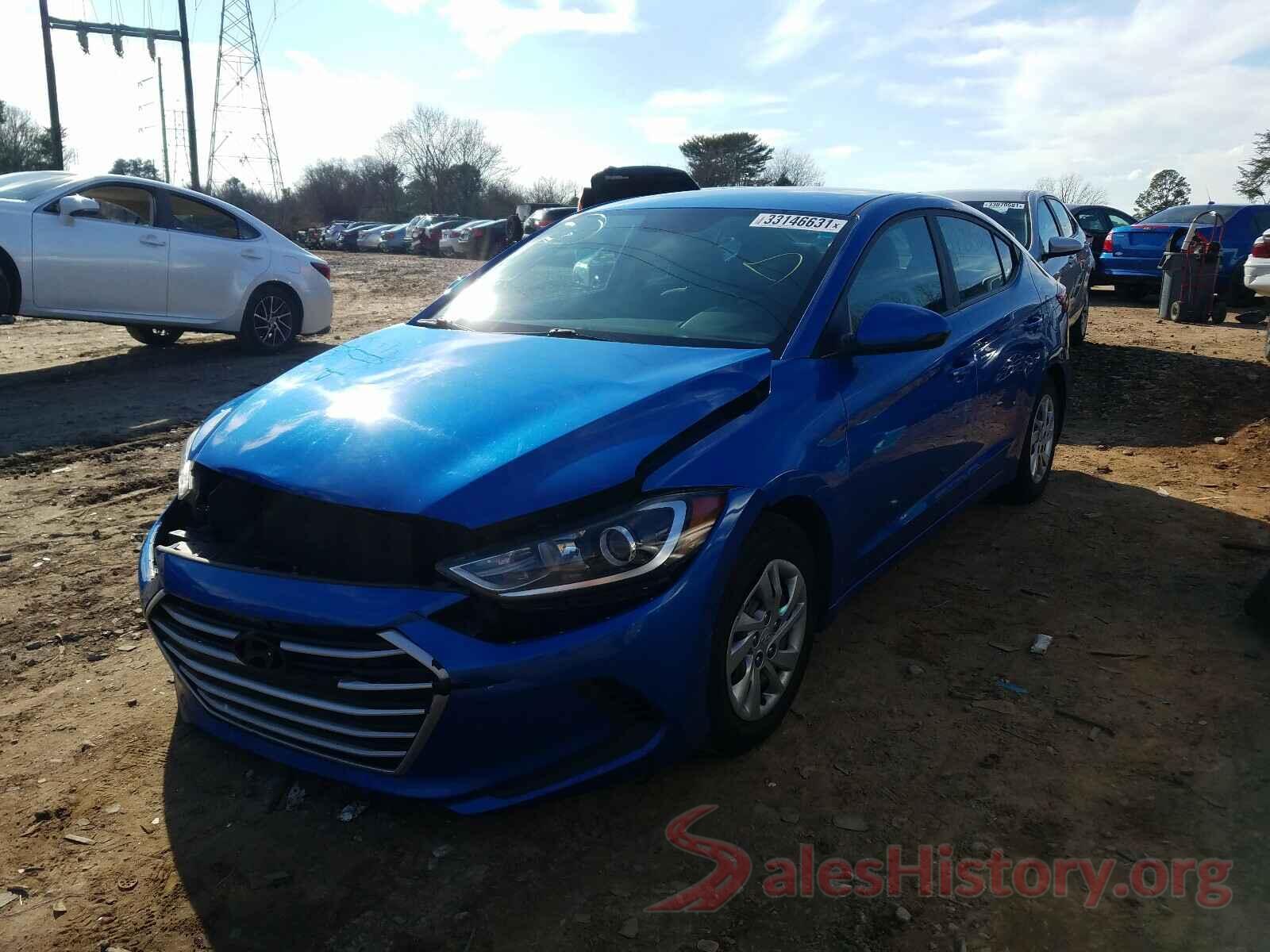 KMHD74LF2HU097190 2017 HYUNDAI ELANTRA