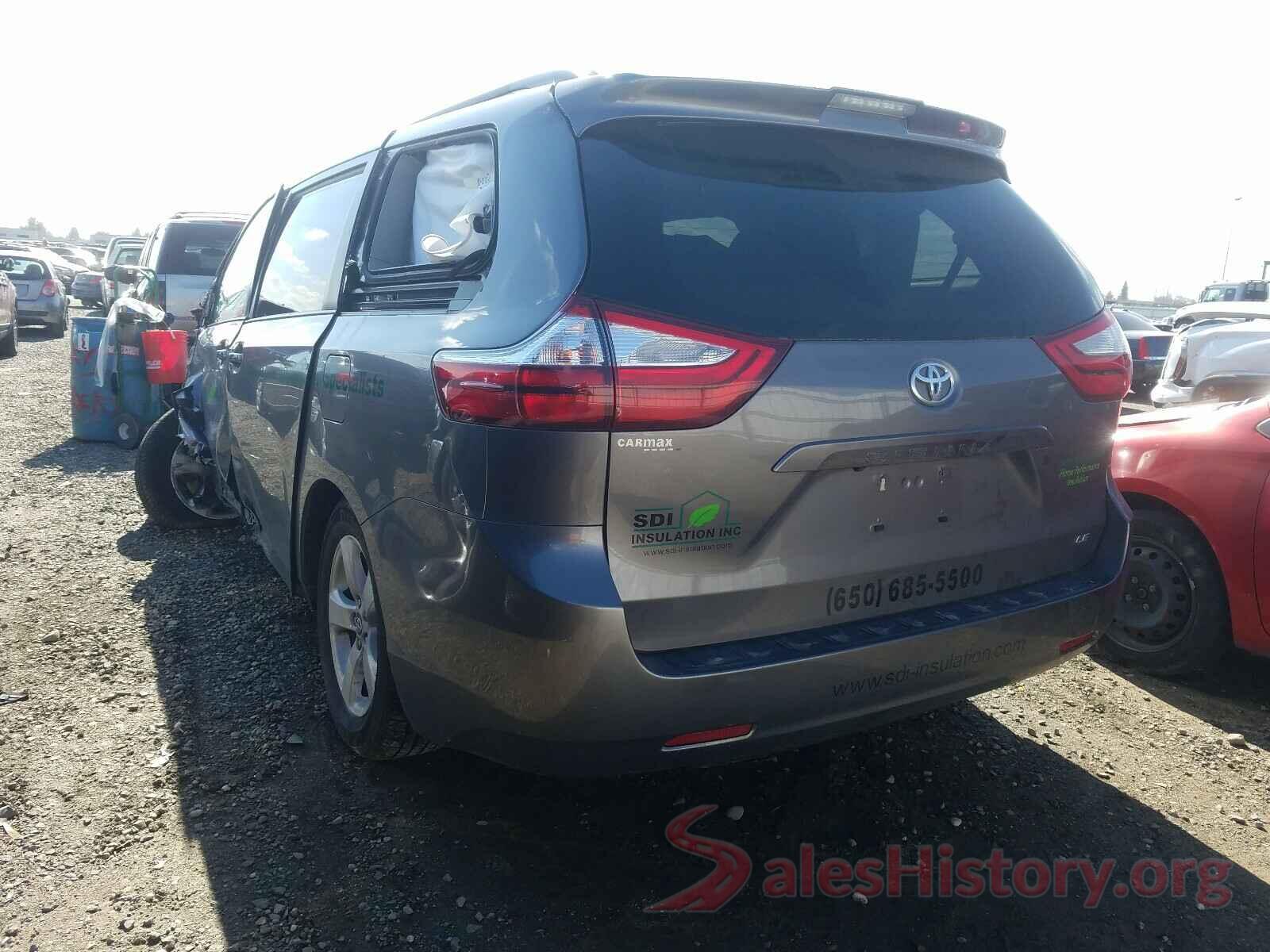 5TDKZ3DC7KS016412 2019 TOYOTA SIENNA