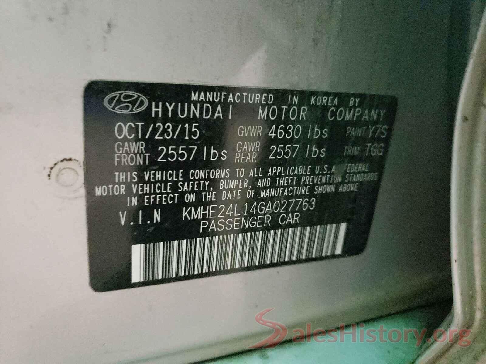 KMHE24L14GA027763 2016 HYUNDAI SONATA