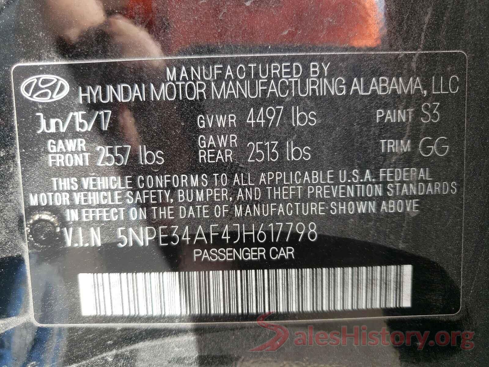 5NPE34AF4JH617798 2018 HYUNDAI SONATA