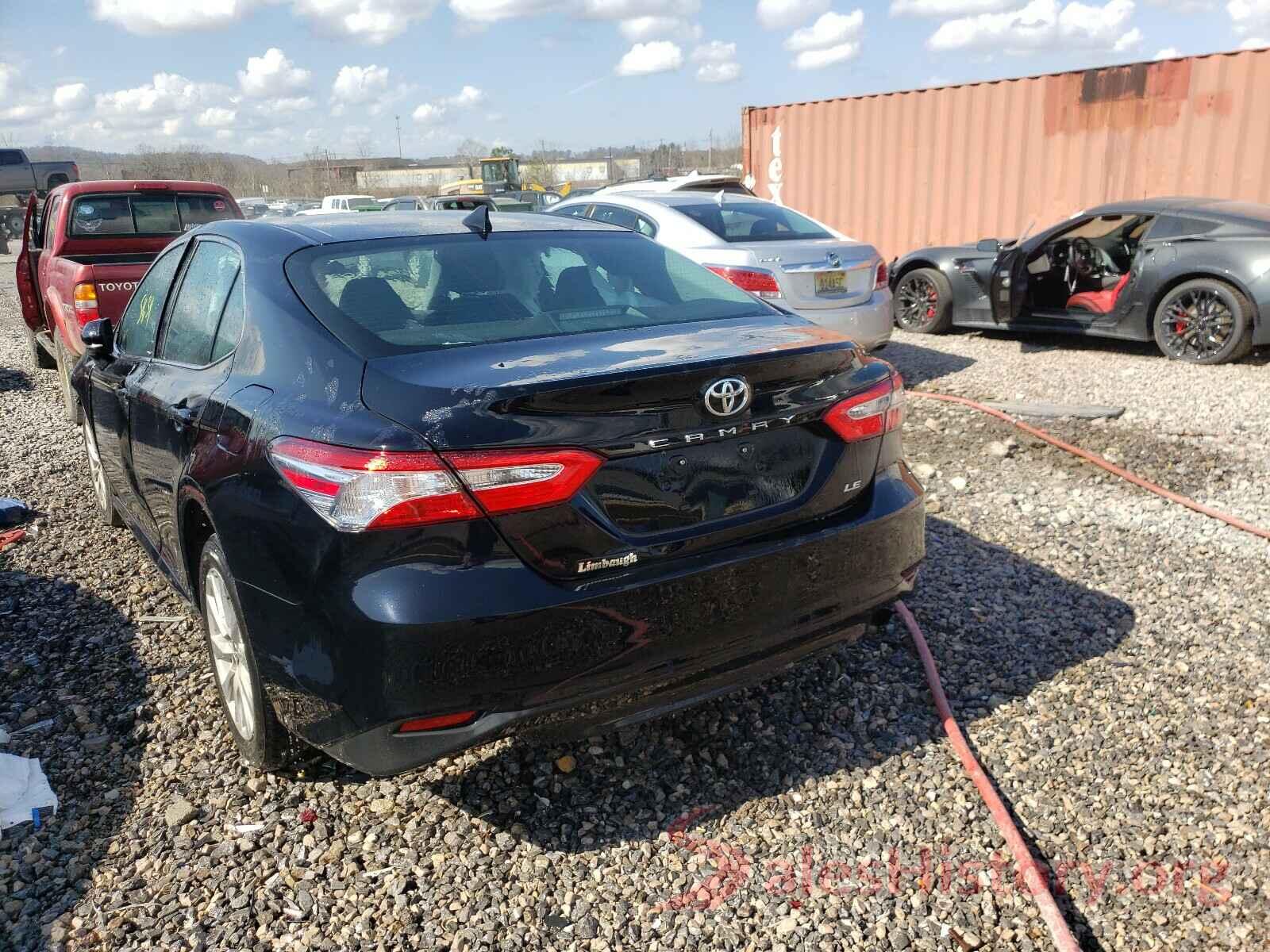 4T1B11HK0KU803920 2019 TOYOTA CAMRY