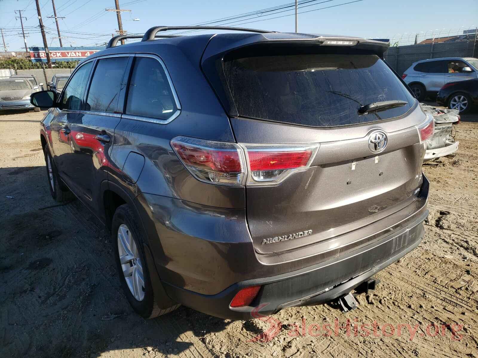 5TDBKRFH5GS322189 2016 TOYOTA HIGHLANDER