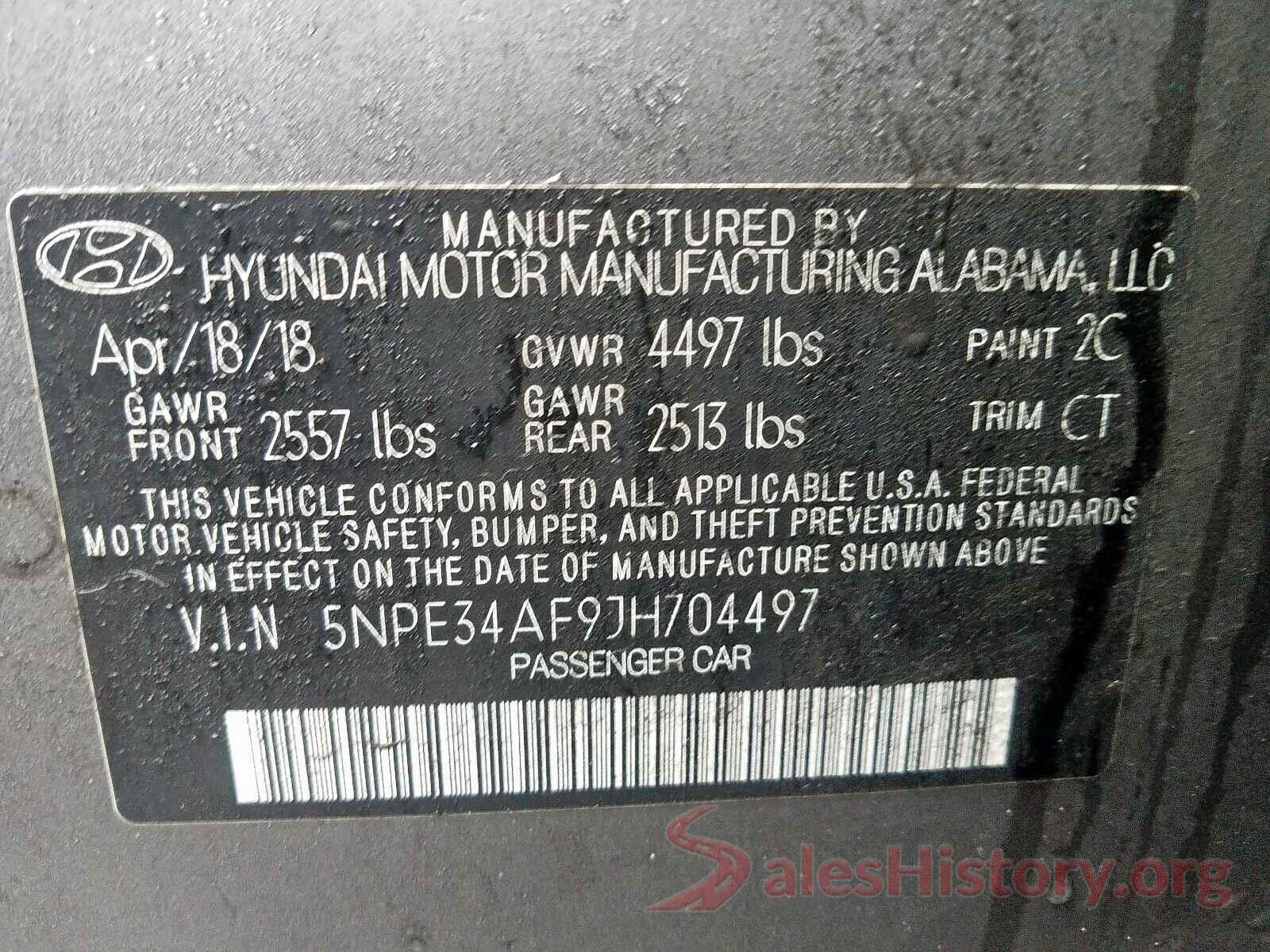 5NPE34AF9JH704497 2018 HYUNDAI SONATA