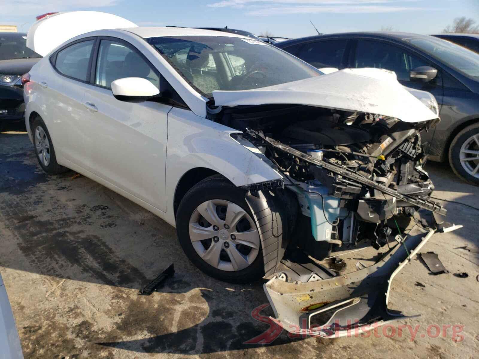 5NPDH4AEXGH704540 2016 HYUNDAI ELANTRA