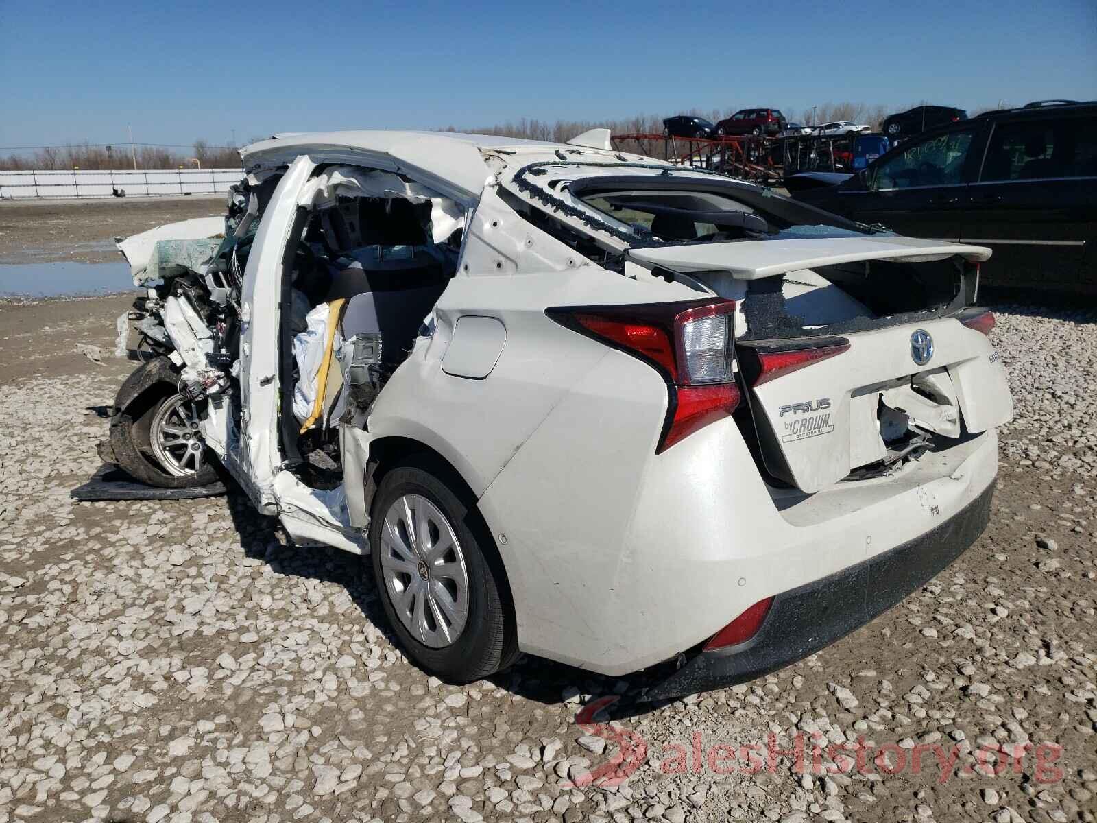 JTDKARFU7K3077518 2019 TOYOTA PRIUS