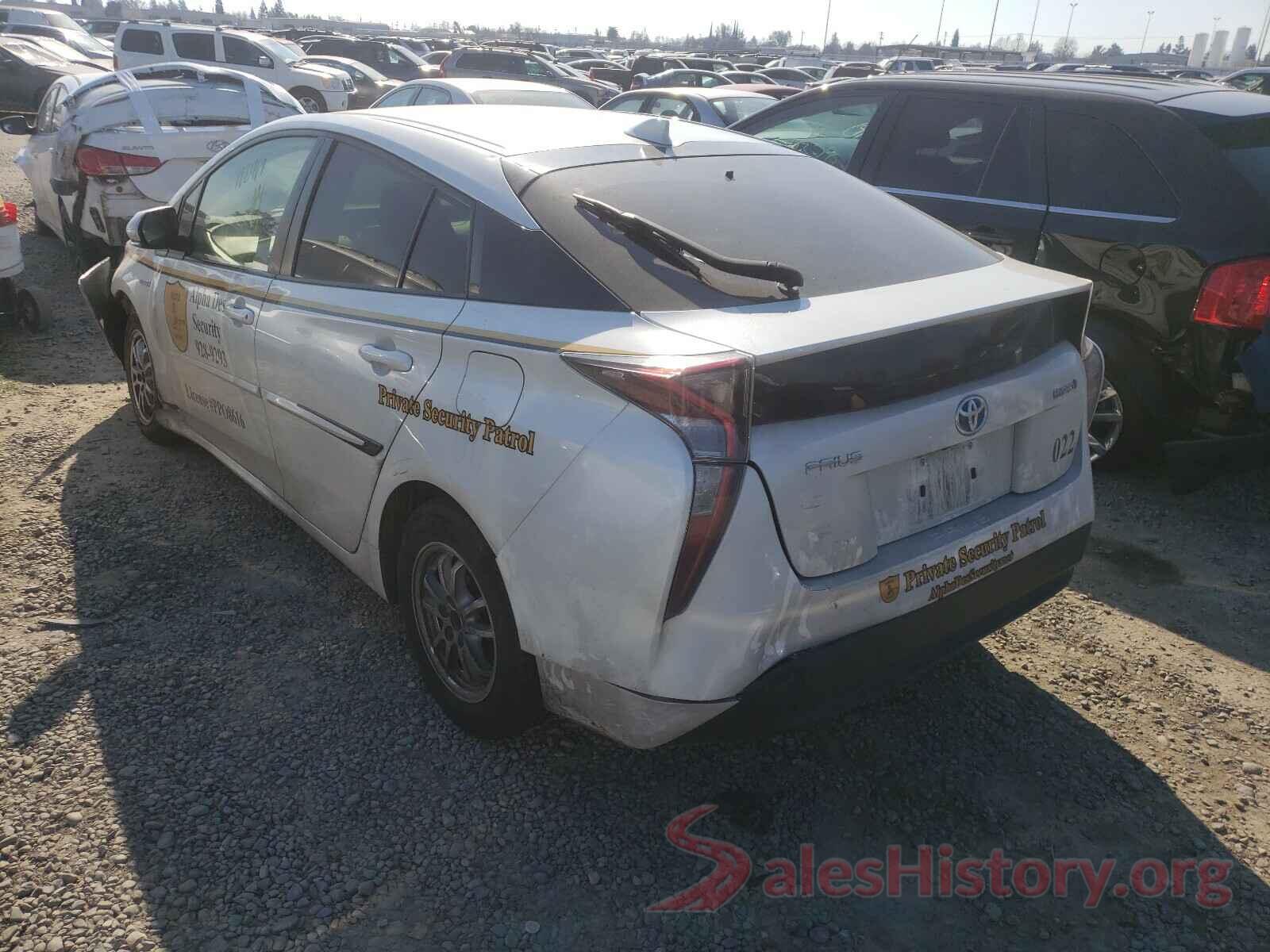 JTDKBRFU6G3020022 2016 TOYOTA PRIUS