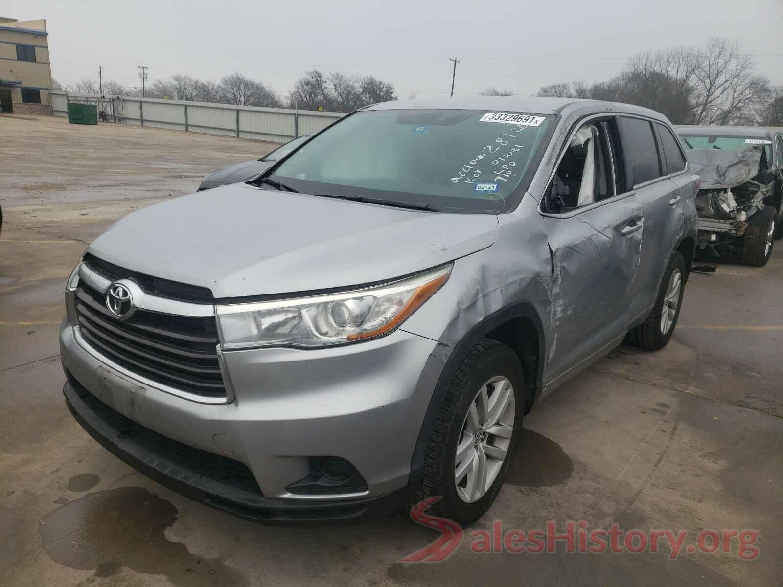 5TDZARFH0GS018673 2016 TOYOTA HIGHLANDER