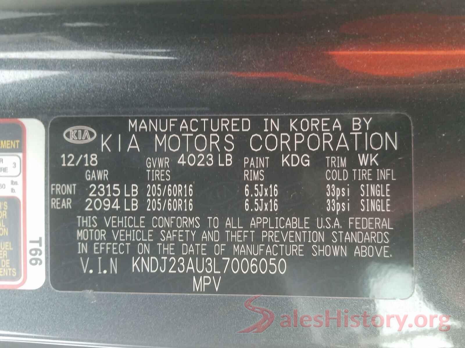 KNDJ23AU3L7006050 2020 KIA SOUL