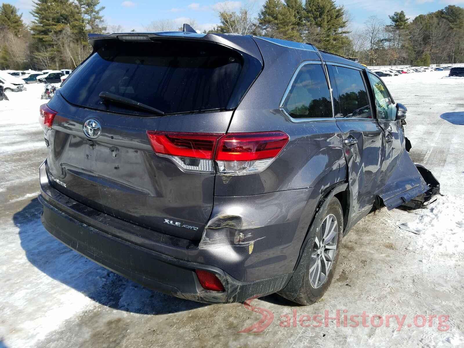 5TDJZRFH3KS581697 2019 TOYOTA HIGHLANDER