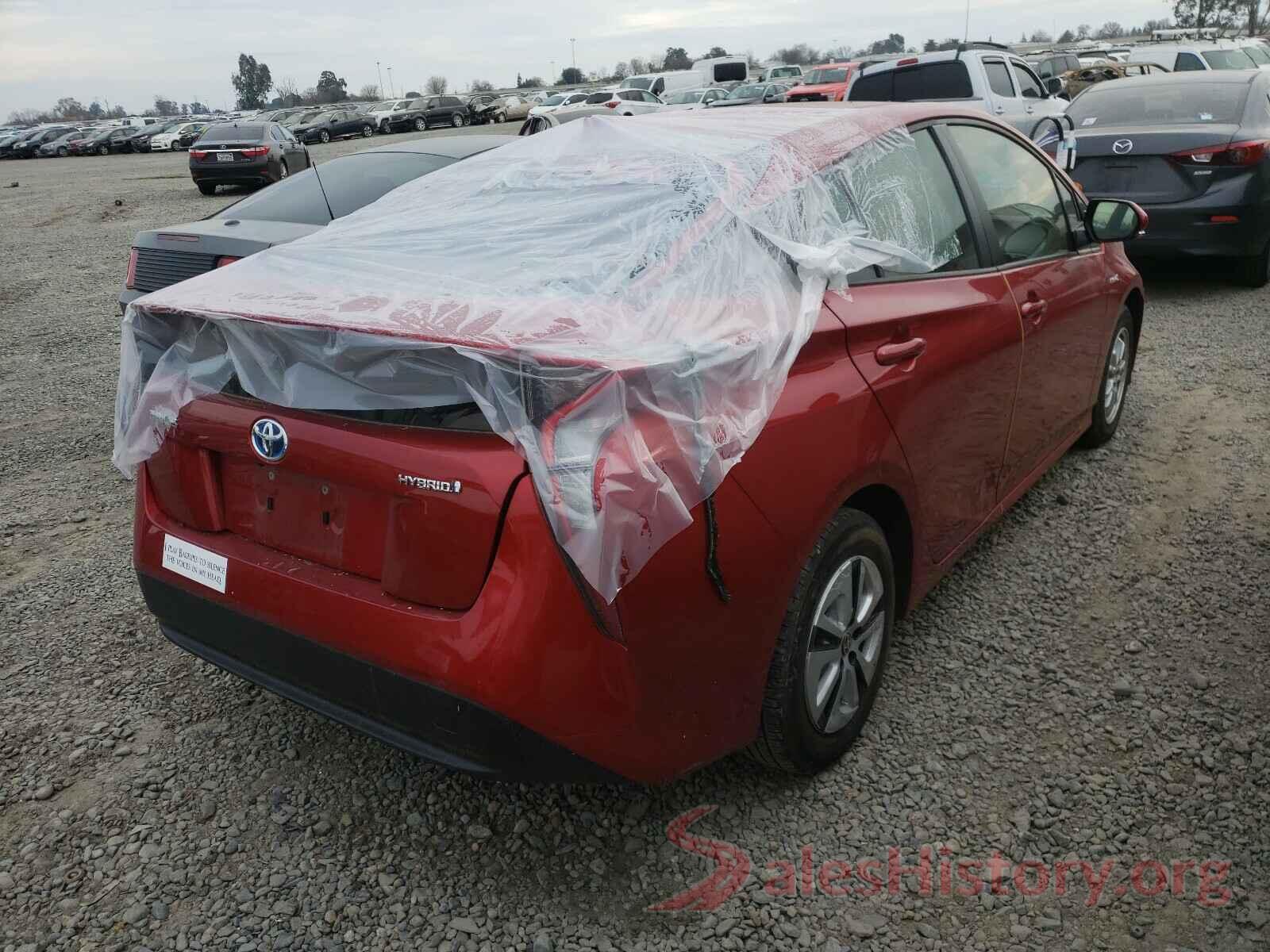 JTDKARFU0H3530600 2017 TOYOTA PRIUS