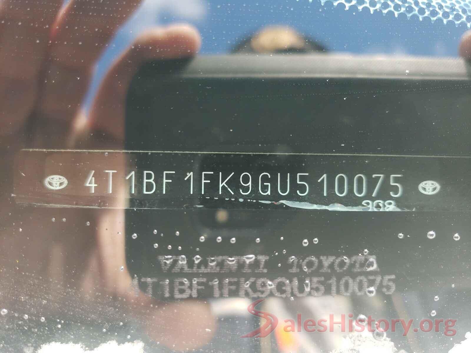 4T1BF1FK9GU510075 2016 TOYOTA CAMRY