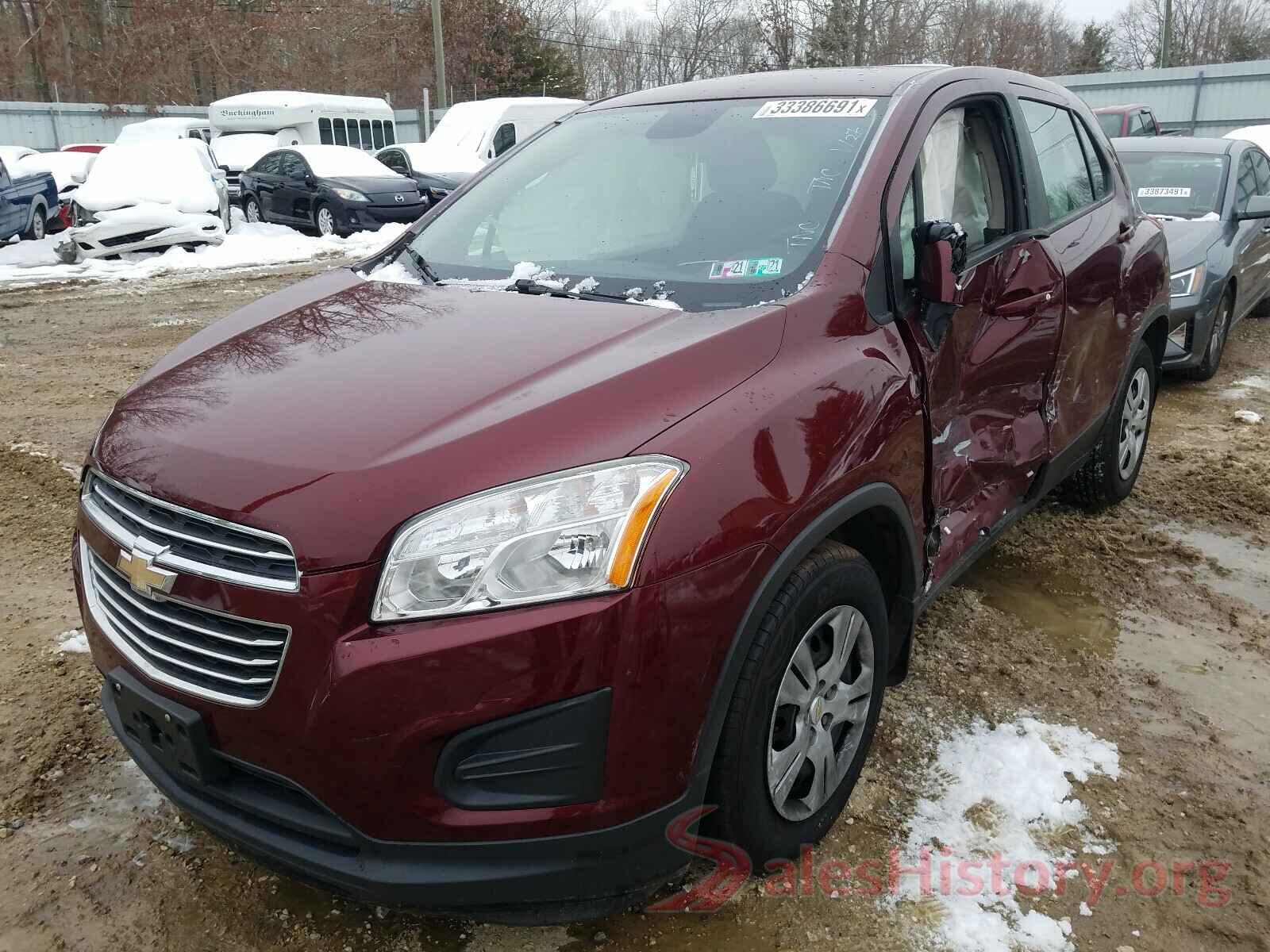 3GNCJKSB8GL222262 2016 CHEVROLET TRAX