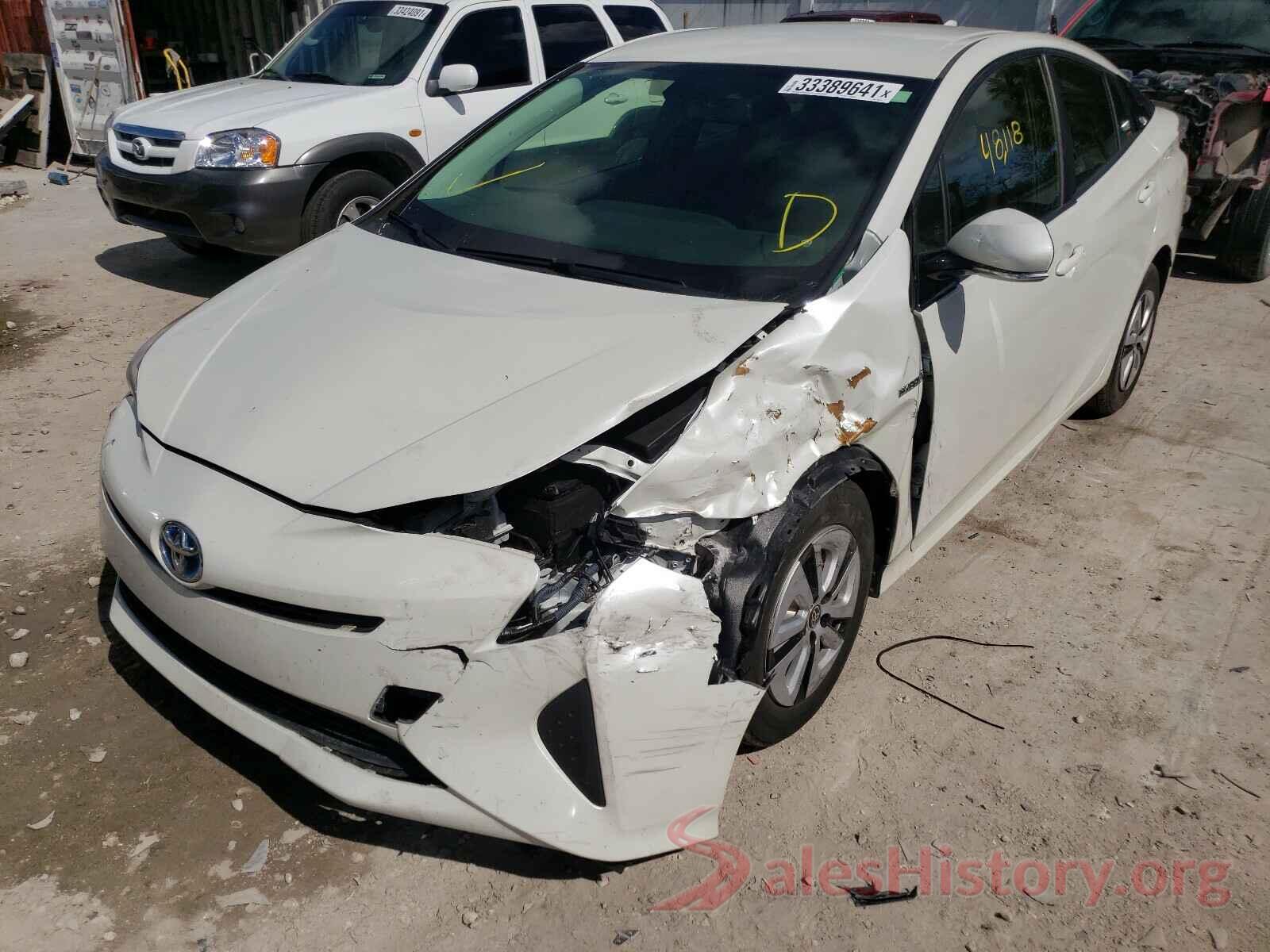 JTDKARFU2G3504319 2016 TOYOTA PRIUS