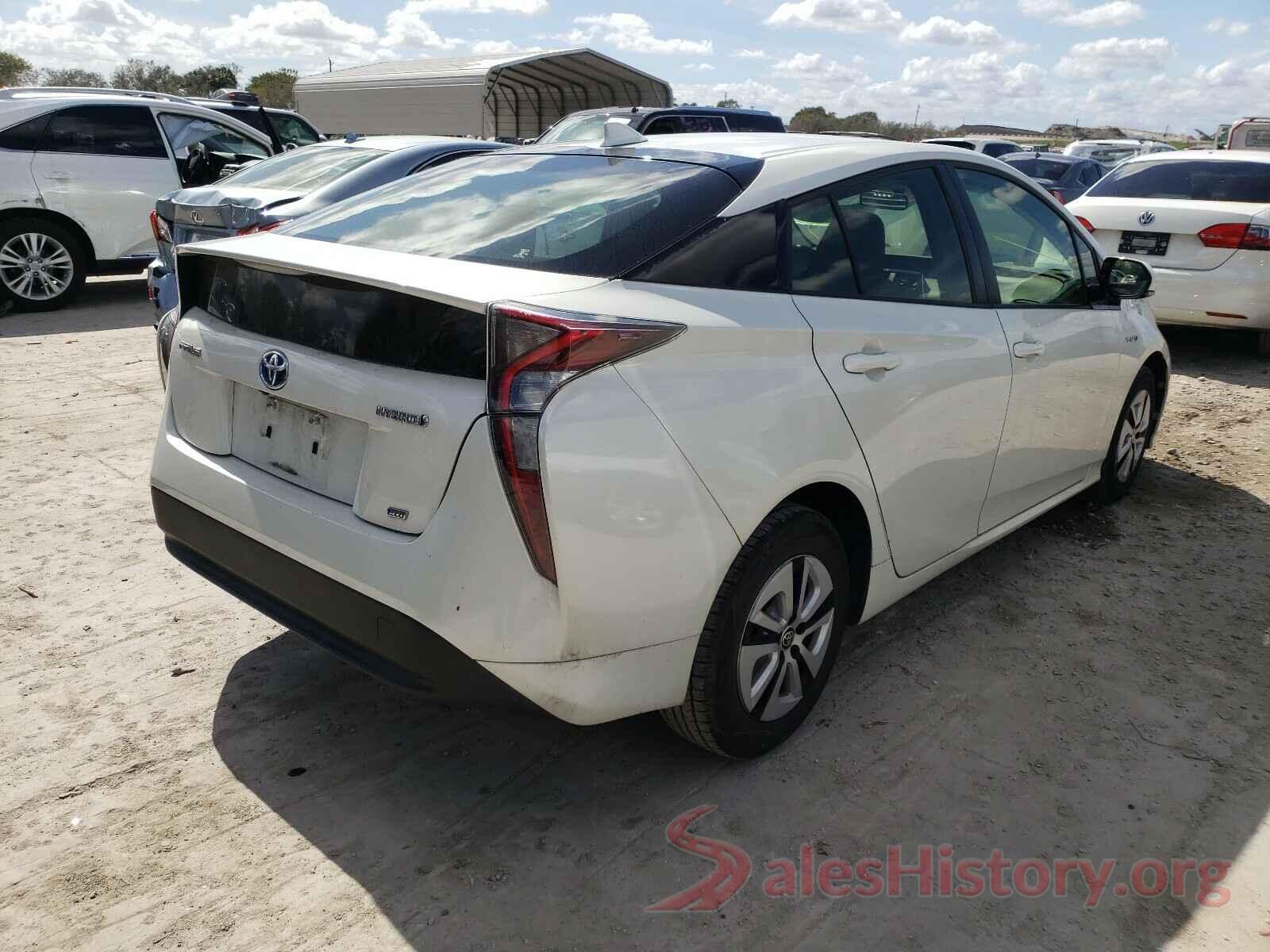 JTDKARFU2G3504319 2016 TOYOTA PRIUS