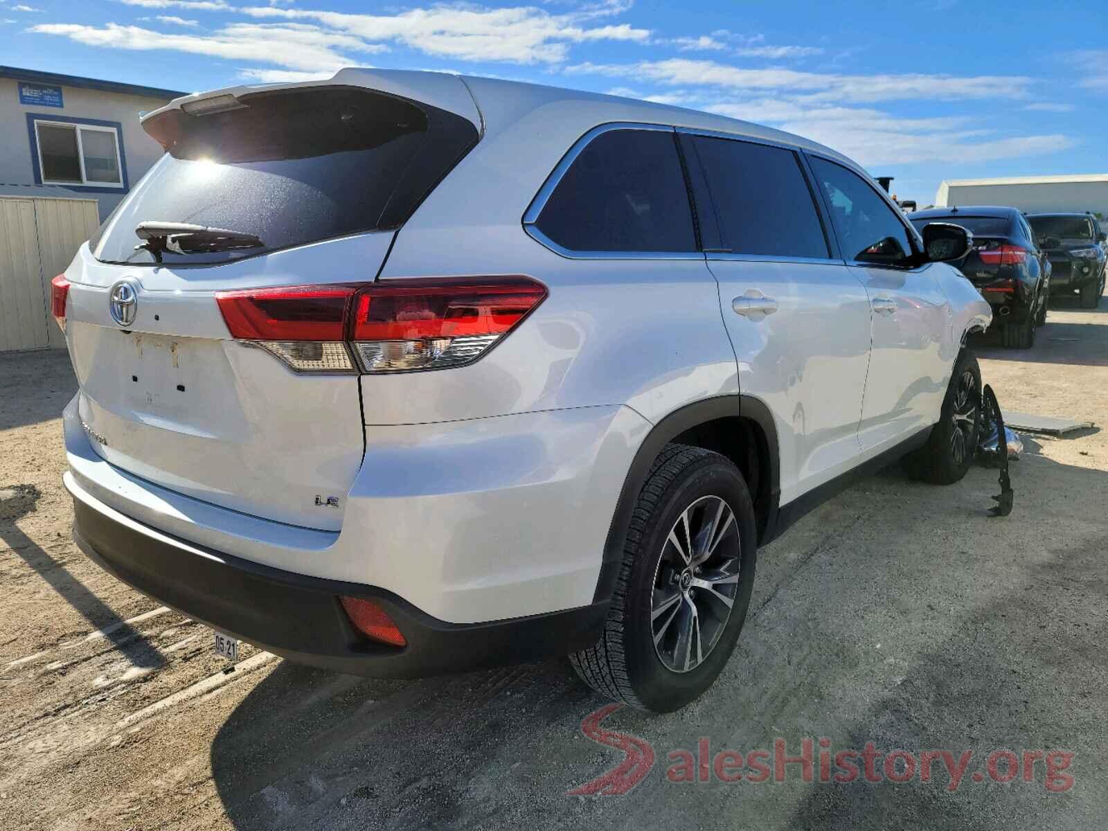 5TDZZRFH7KS322794 2019 TOYOTA HIGHLANDER