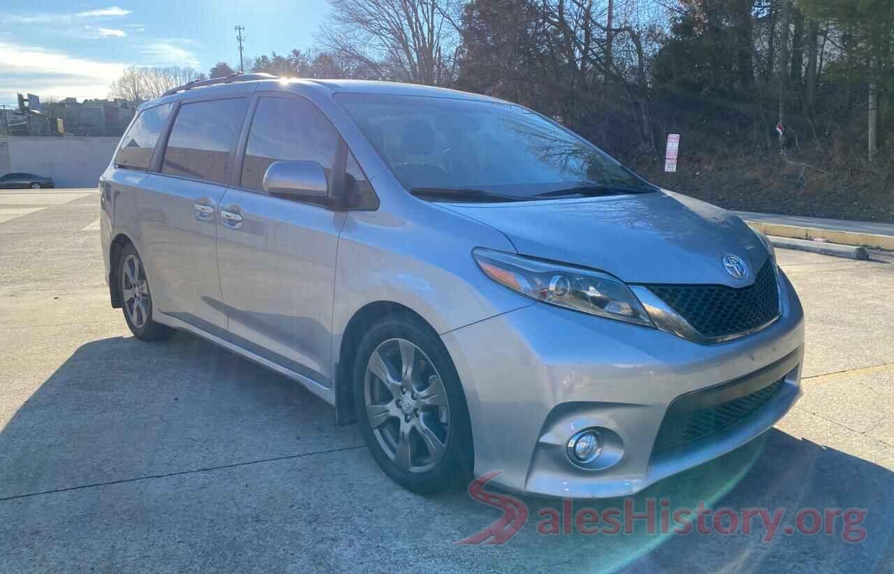 5TDXZ3DC3HS816204 2017 TOYOTA SIENNA