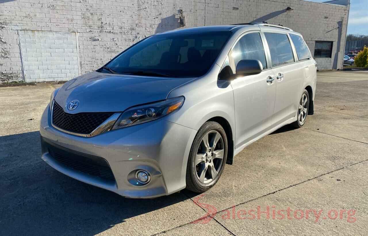 5TDXZ3DC3HS816204 2017 TOYOTA SIENNA