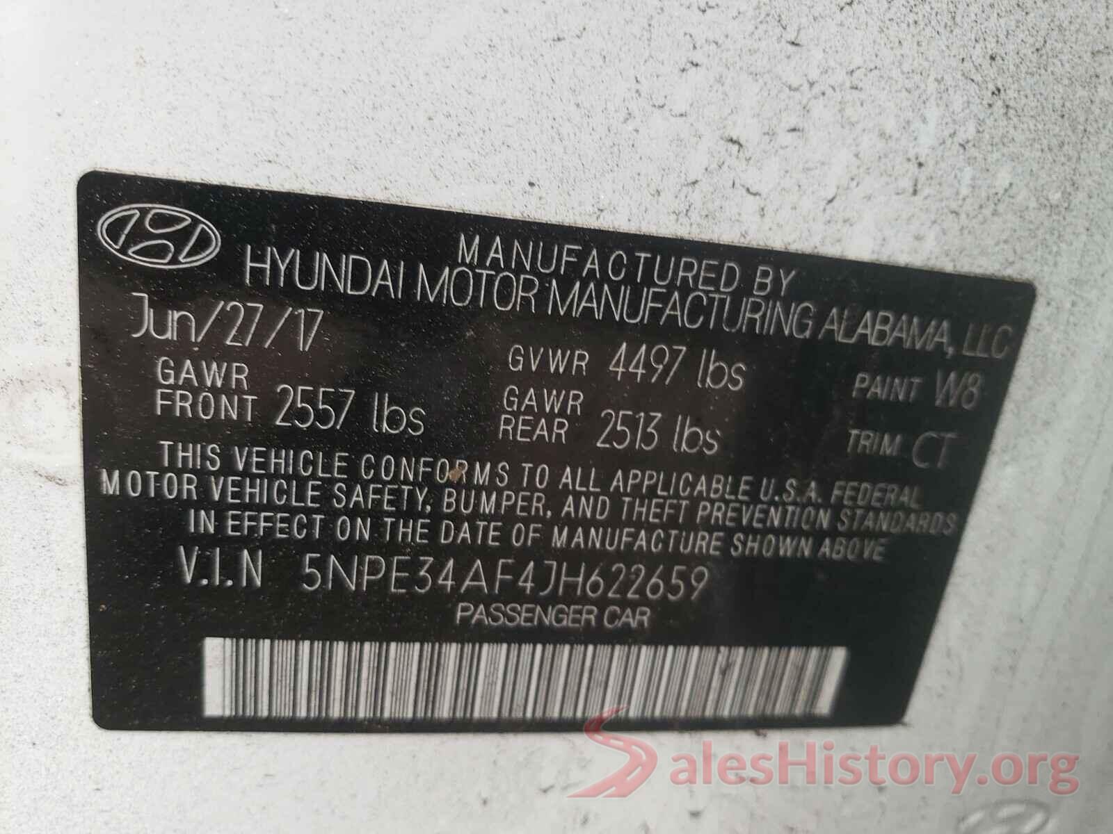 5NPE34AF4JH622659 2018 HYUNDAI SONATA