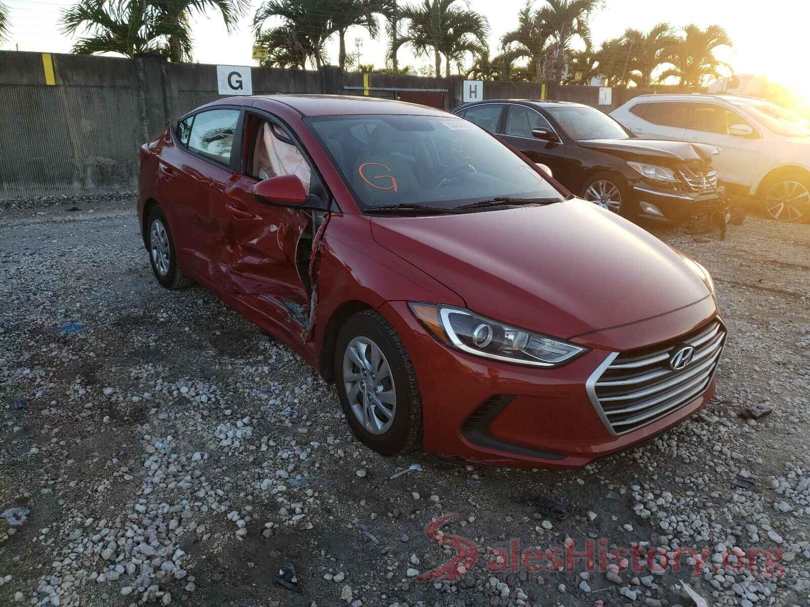 KMHD74LF1HU141213 2017 HYUNDAI ELANTRA