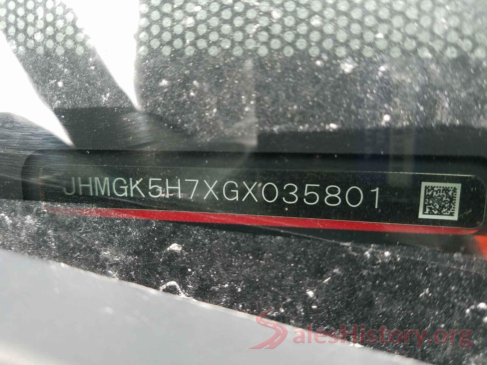 JHMGK5H7XGX035801 2016 HONDA FIT