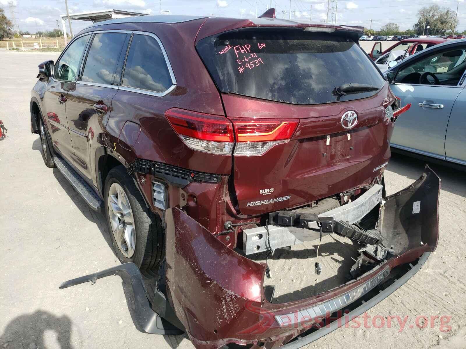 5TDDZRFH3HS459539 2017 TOYOTA HIGHLANDER